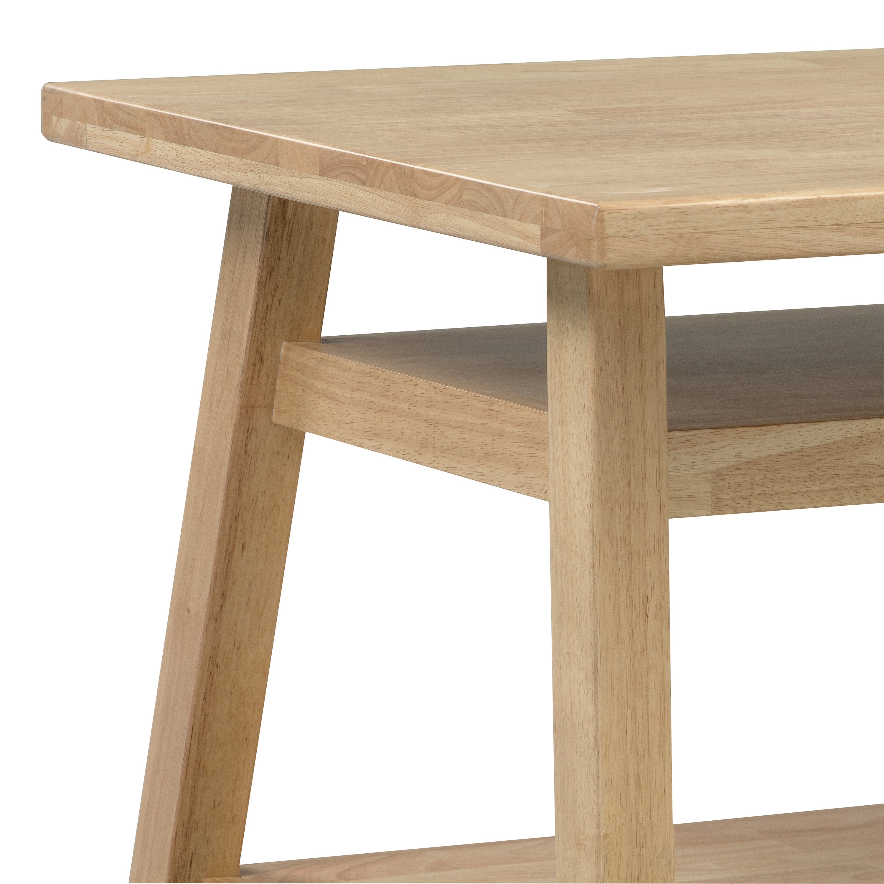 ECR4Kids Sit n' Stash Rectangular Table with Storage, Kids Furniture, Natural