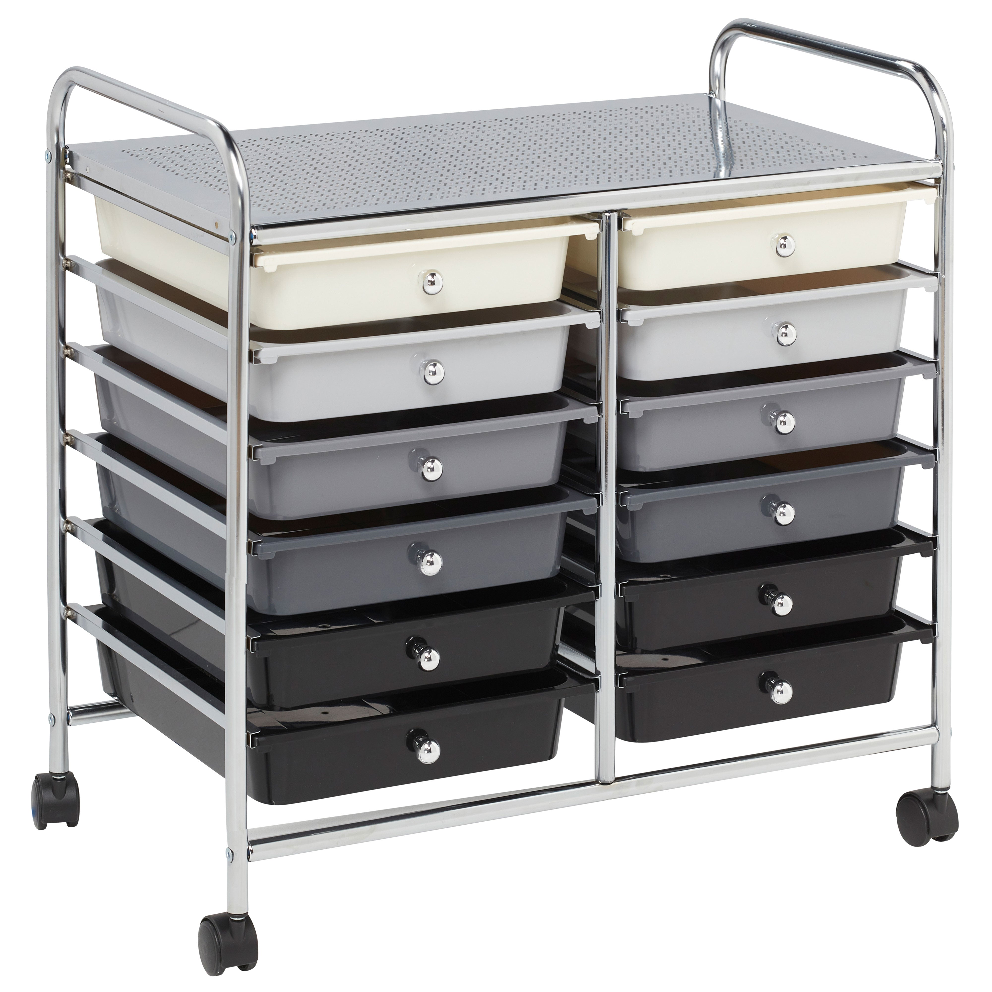 12-Drawer Value Mobile Storage Utility Cart