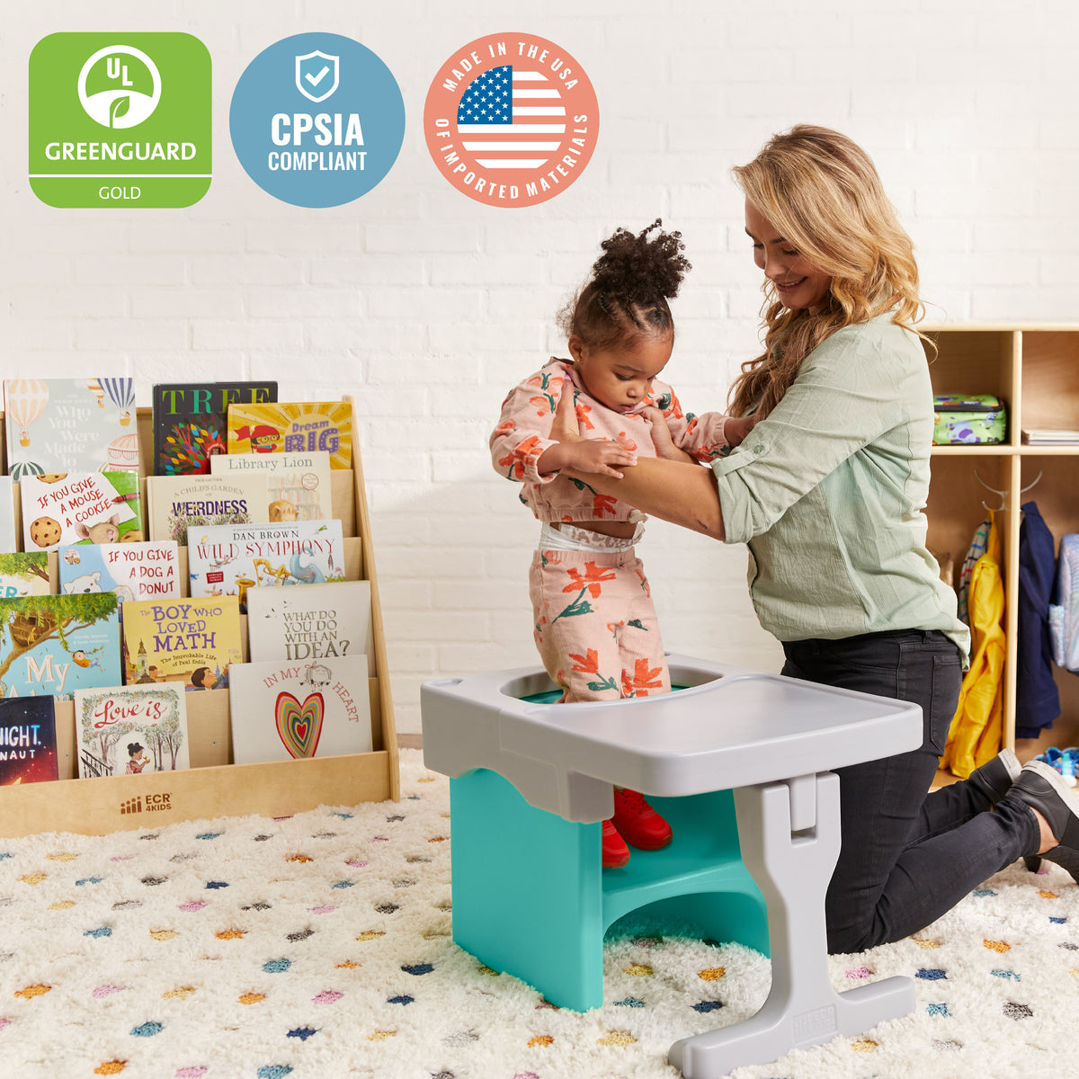 Tri-Me Cube Chair and Desk, 2-Piece