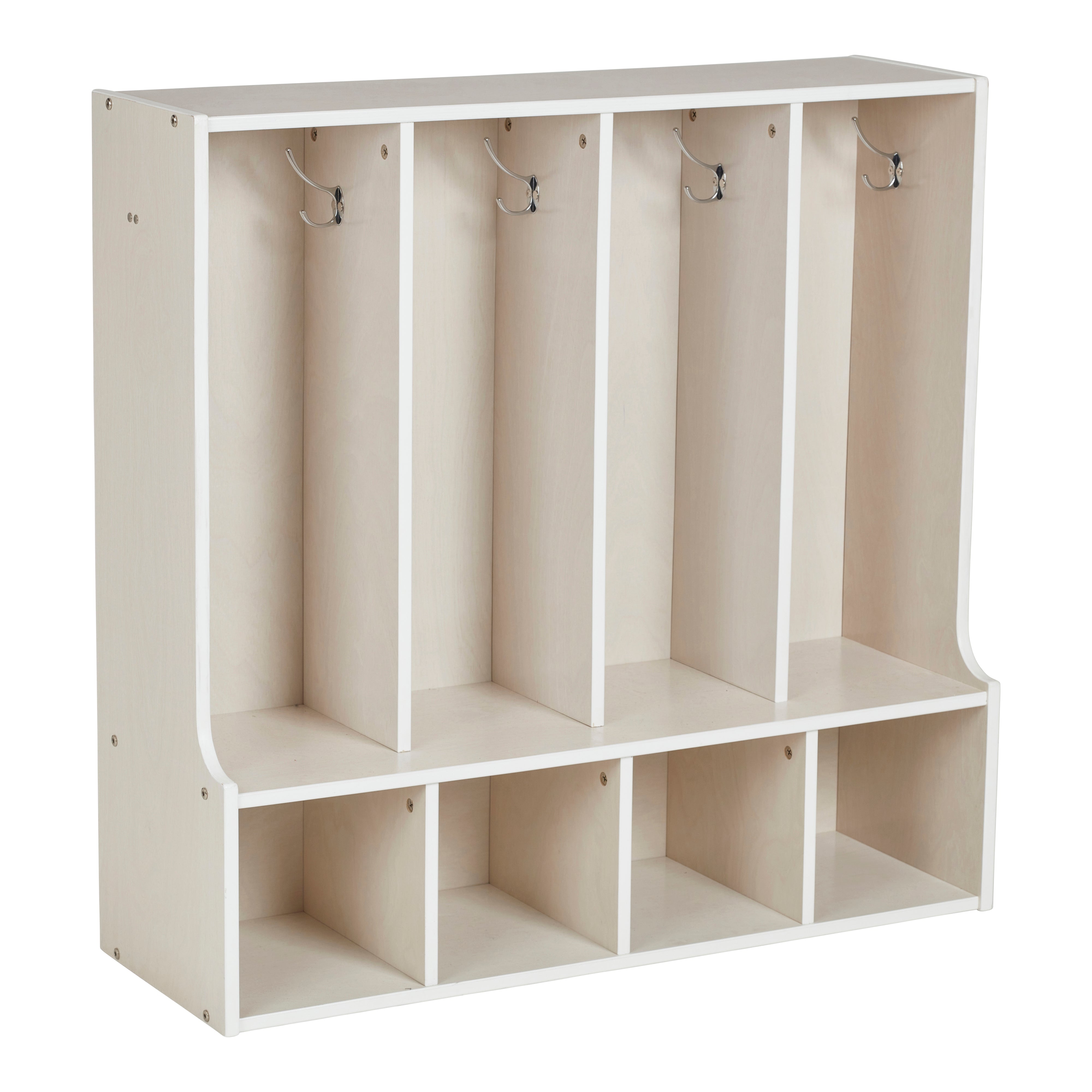 Streamline 4-Section Coat Locker with Bench, Toddler Size