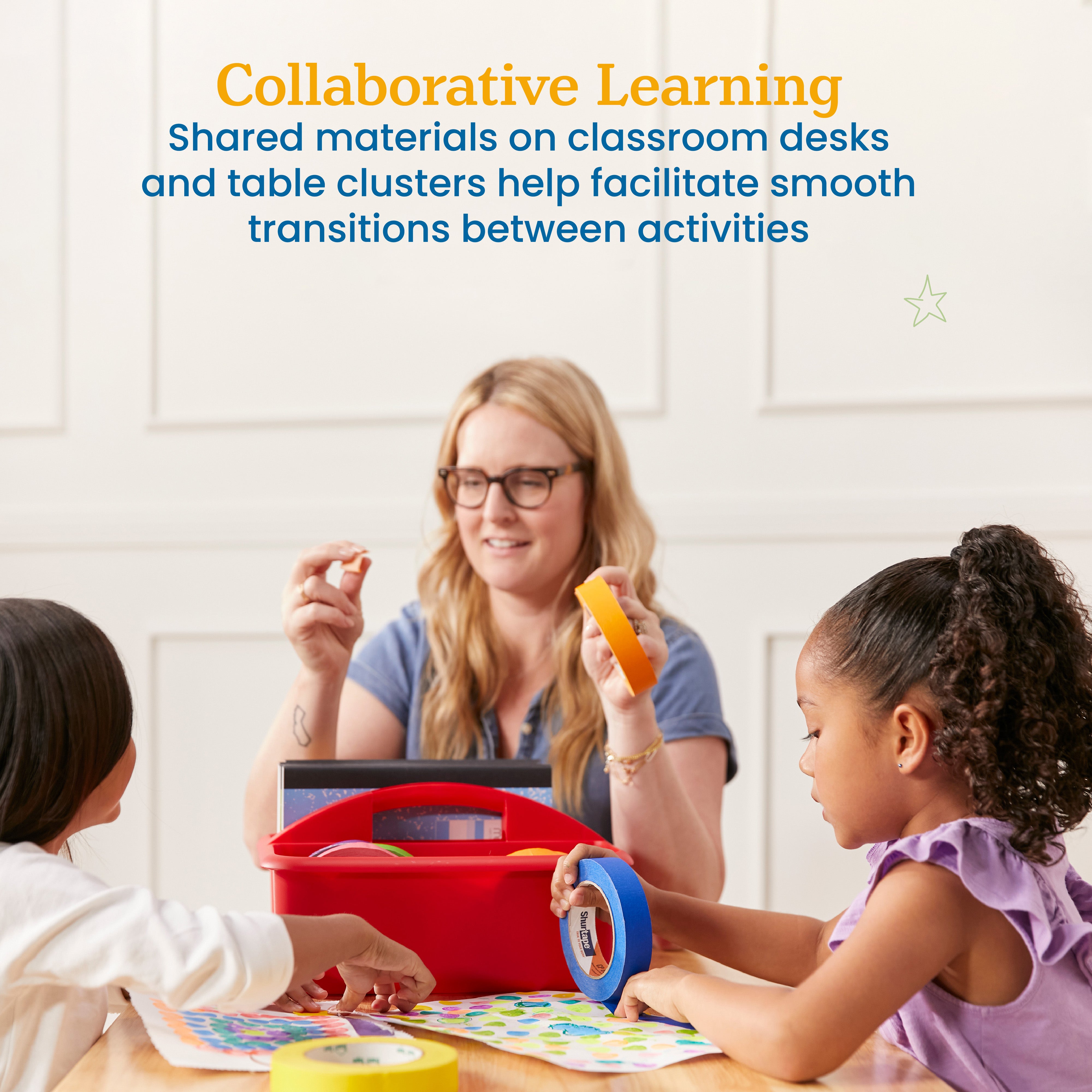 2-Compartment Storage Caddy, 6-Pack