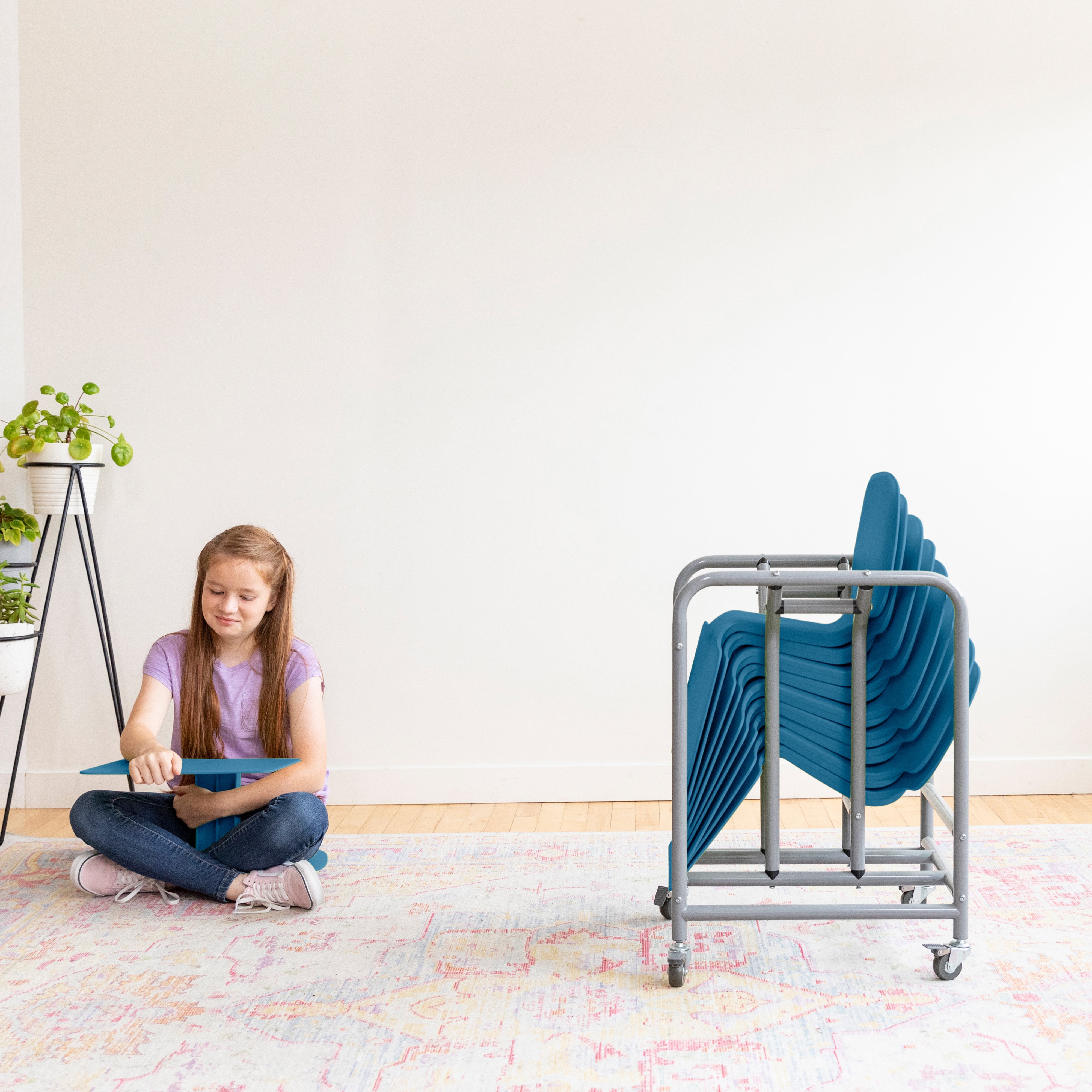 The Surf Portable Desk with Storage Cart, 10-Pack