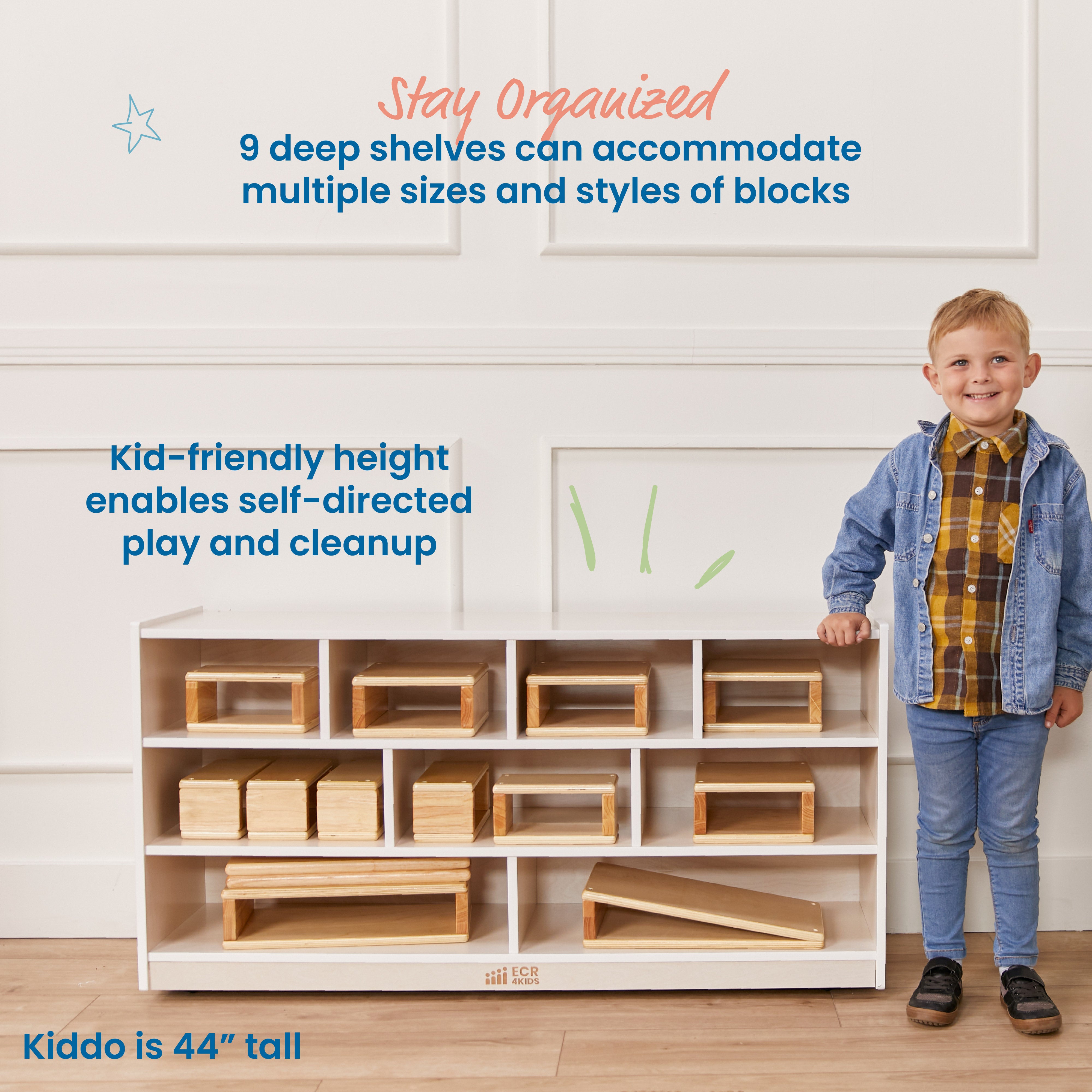 Mobile Block Storage Cart, Large