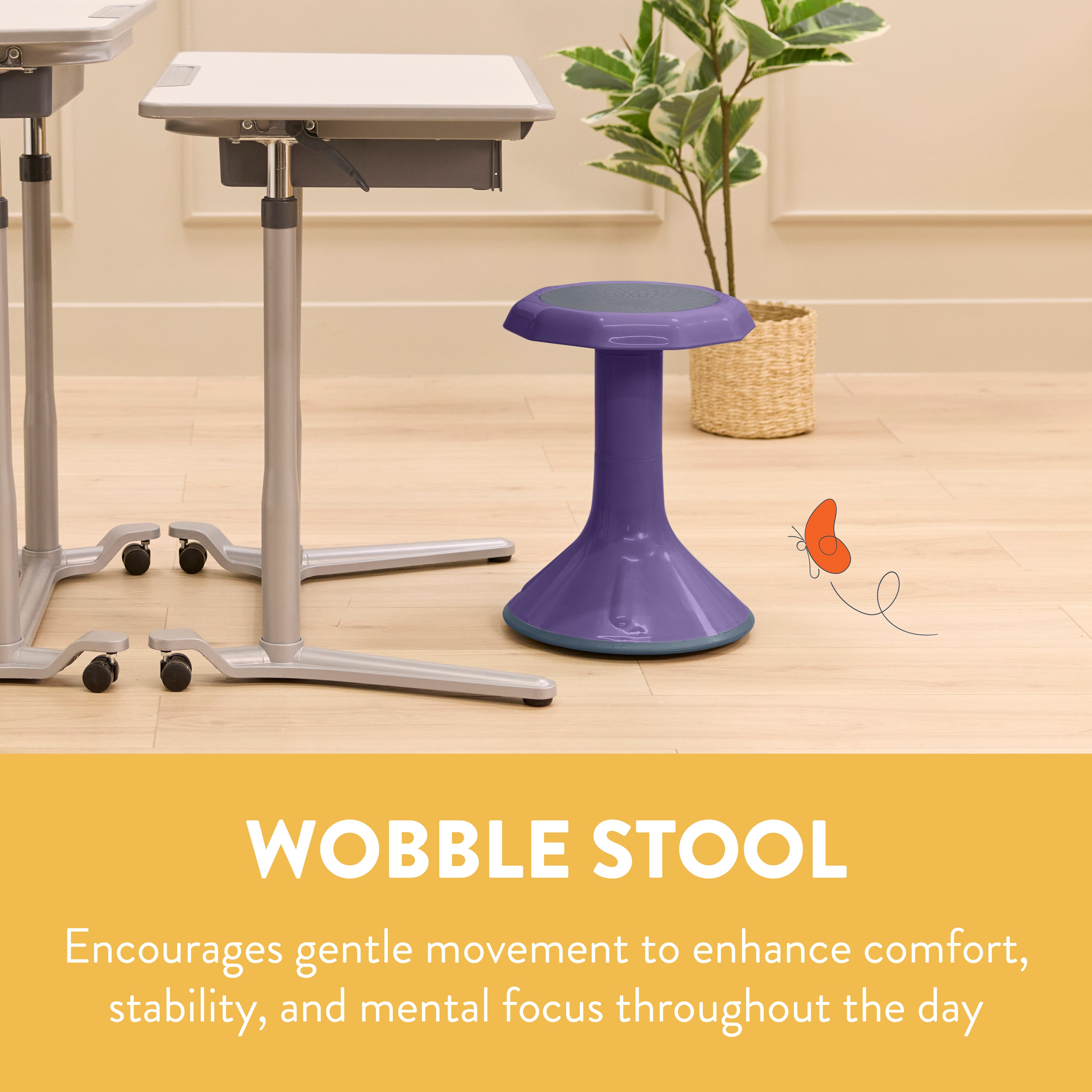 Wobble Sensory Stool, 18in Seat Height