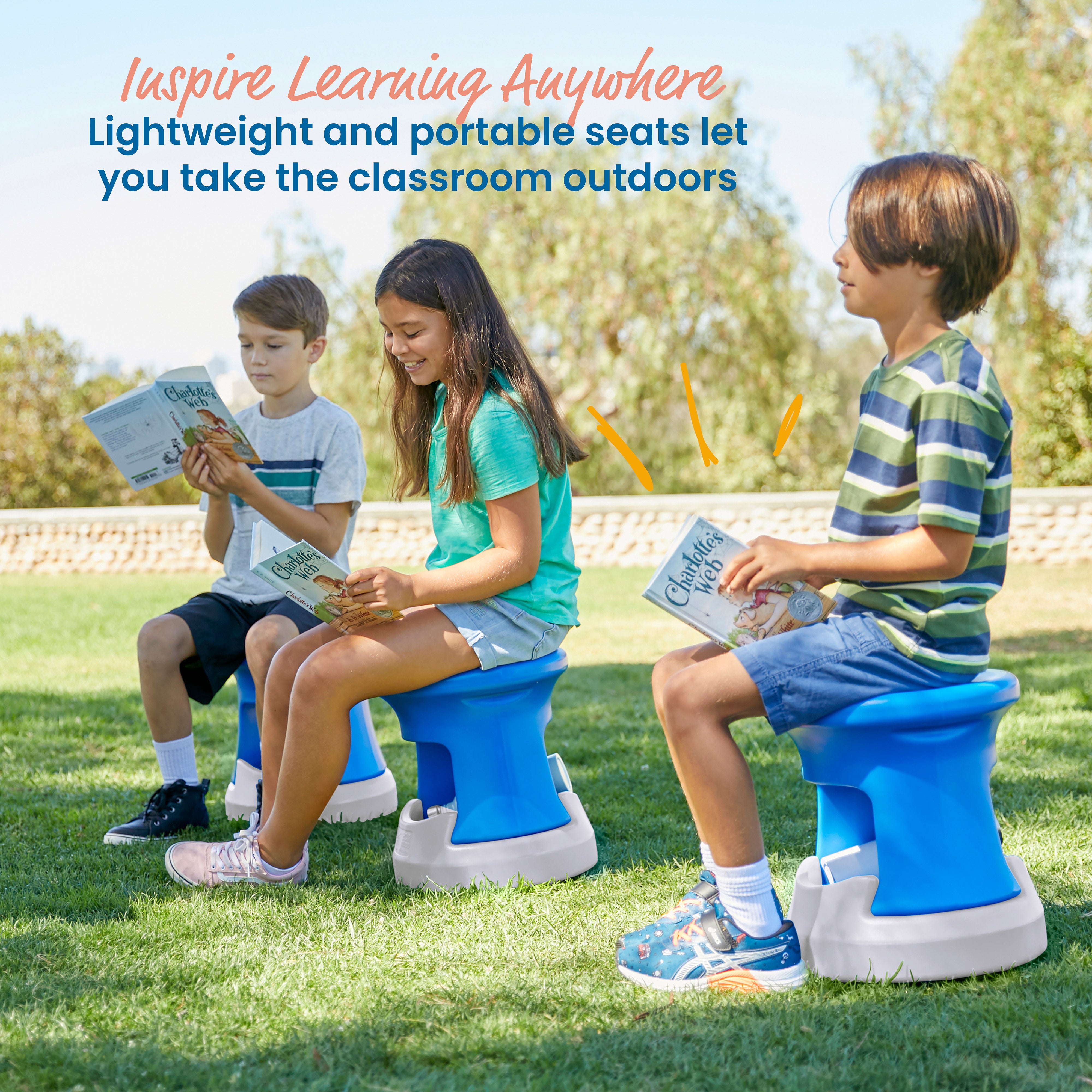 Storage Wobble Stool, 15in Seat Height