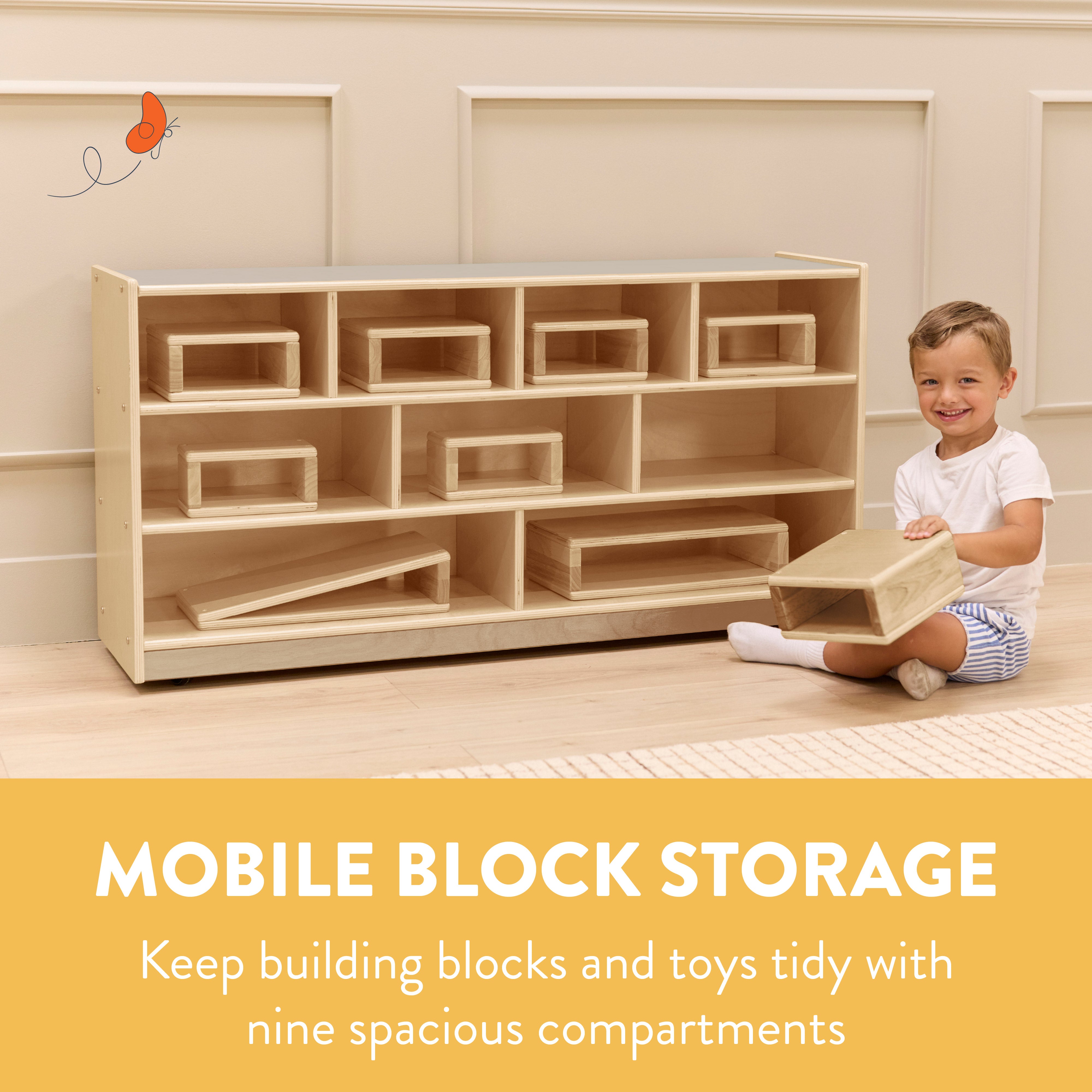 Mobile Block Storage Cabinet