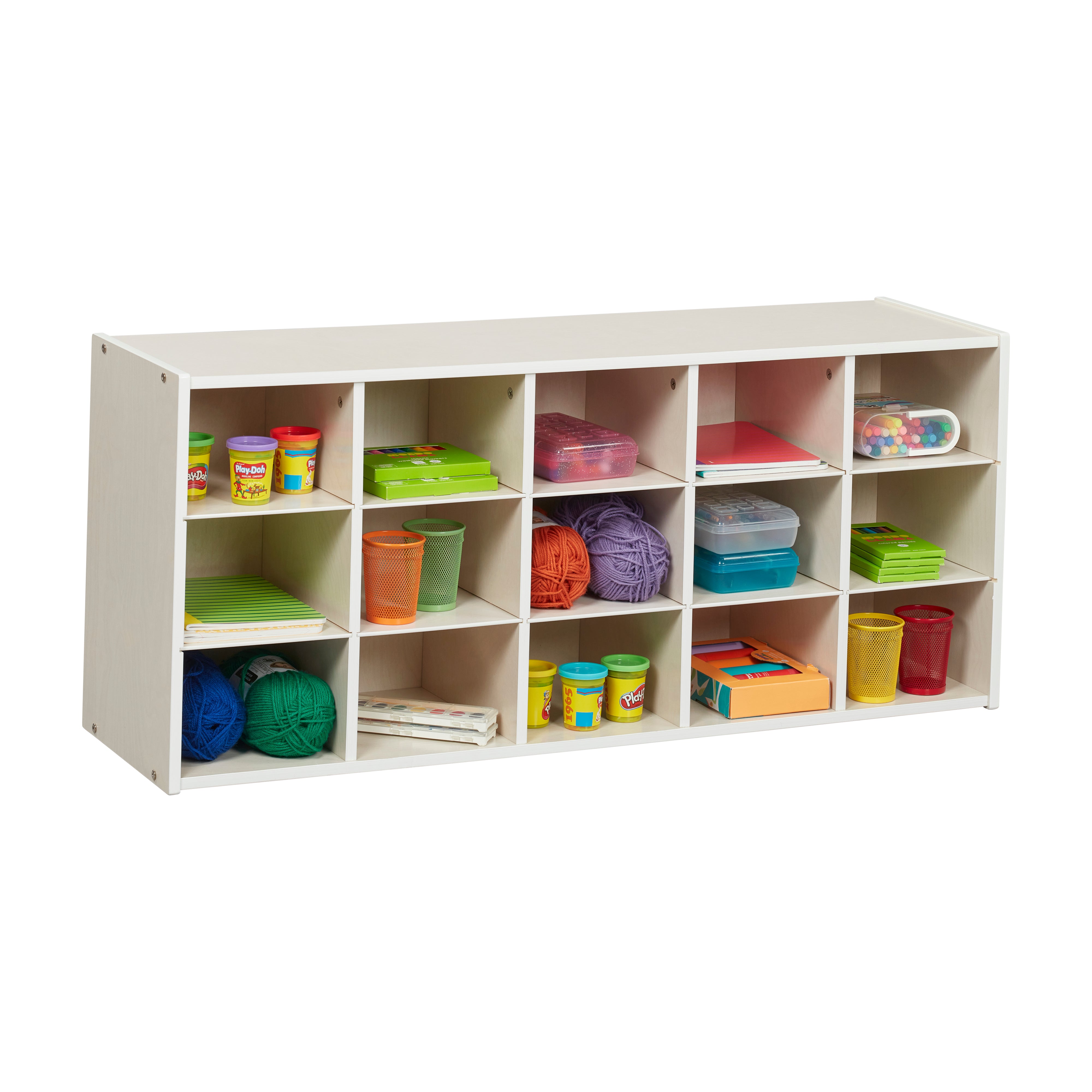 Streamline 15 Cubby Tray Storage Cabinet, 3x5