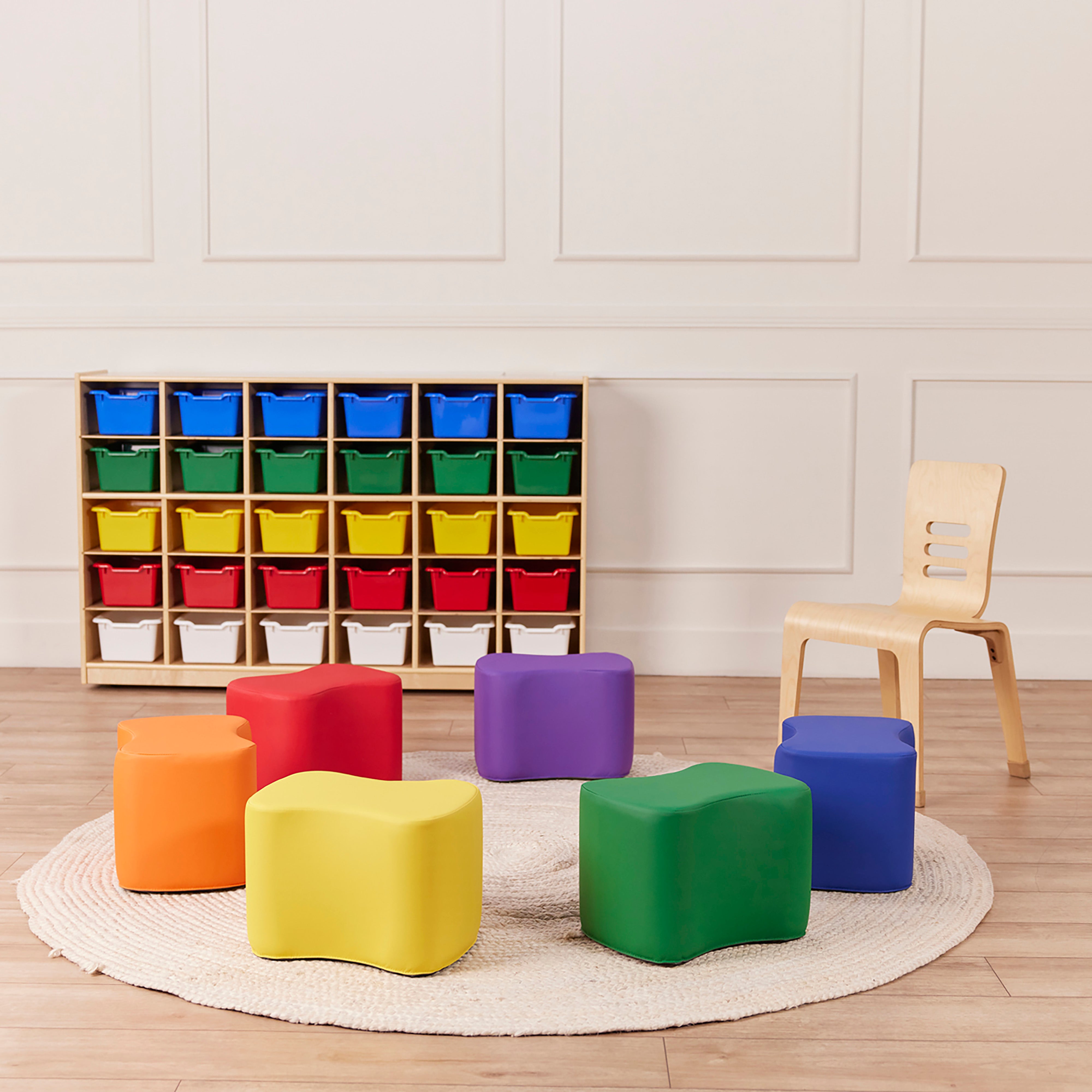 Toddler Modular Stool Set, 6-Piece