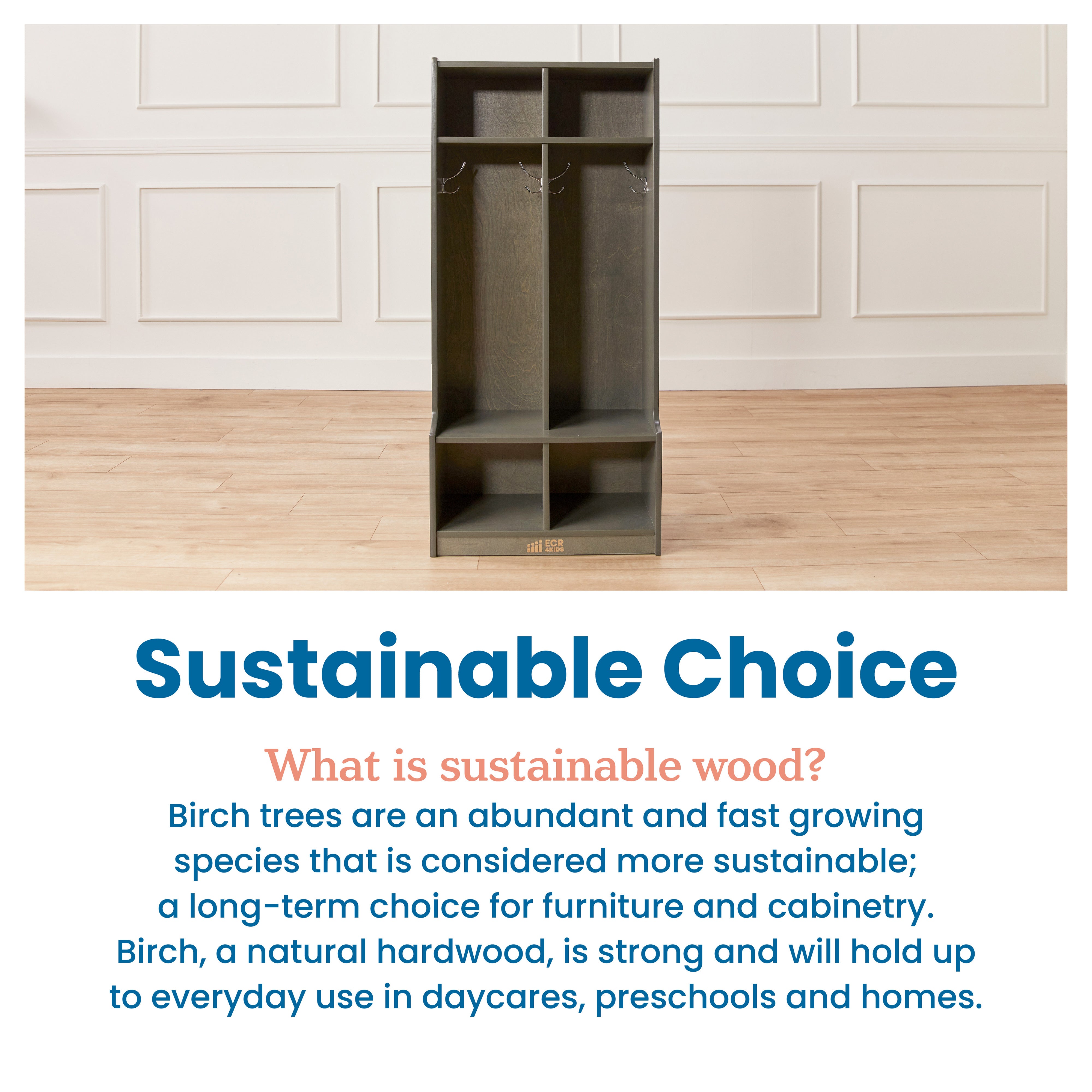 2-Section Coat Locker with Bench