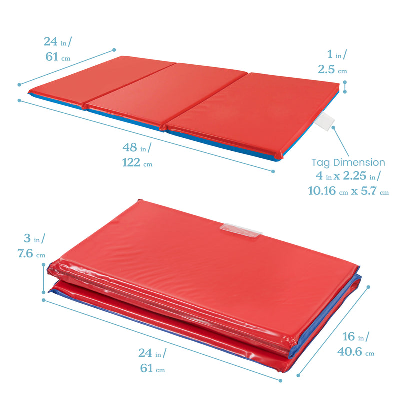 Premium Rest Mat, 5-Pack - Red/Blue