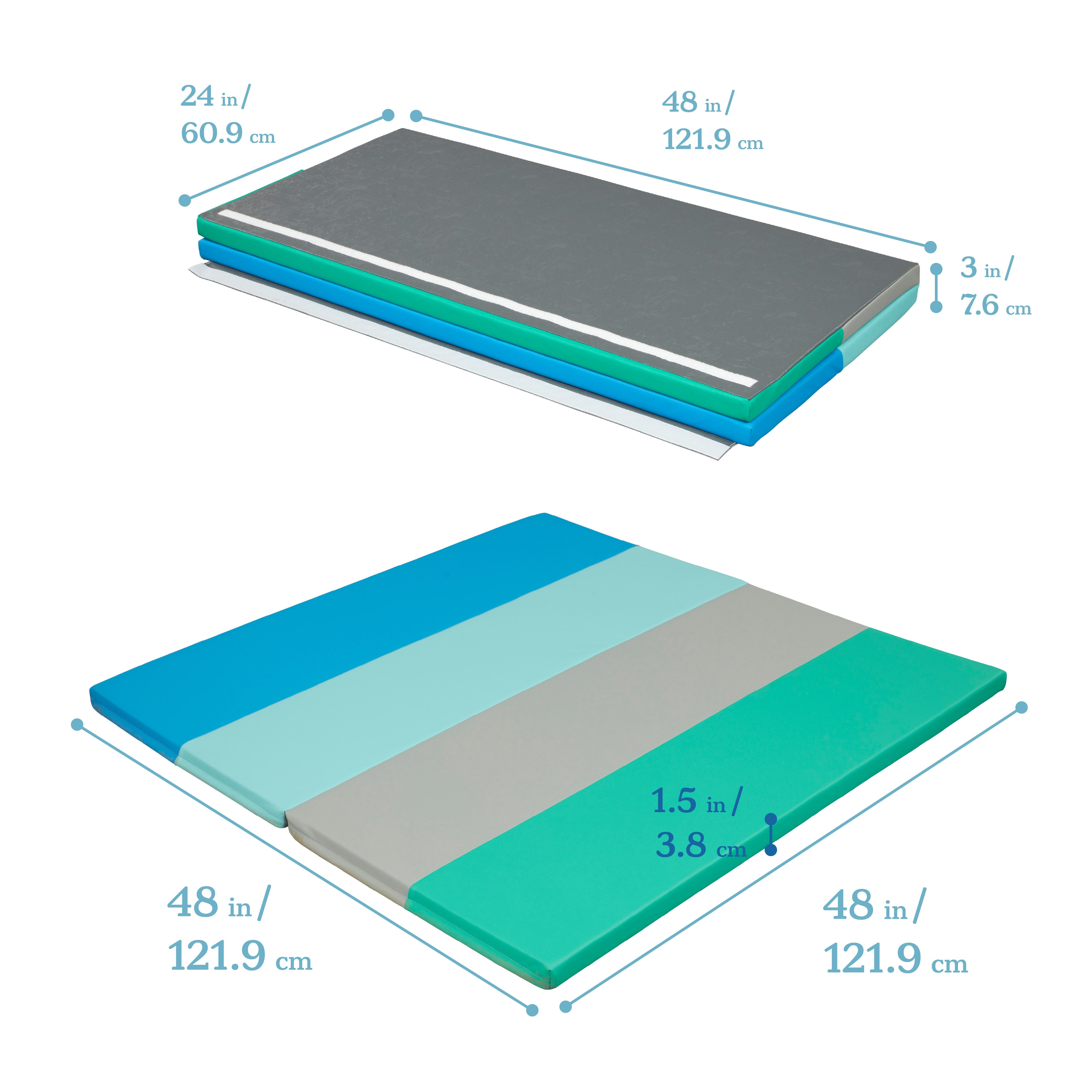 4-Section Rainbow Runway Activity Mat