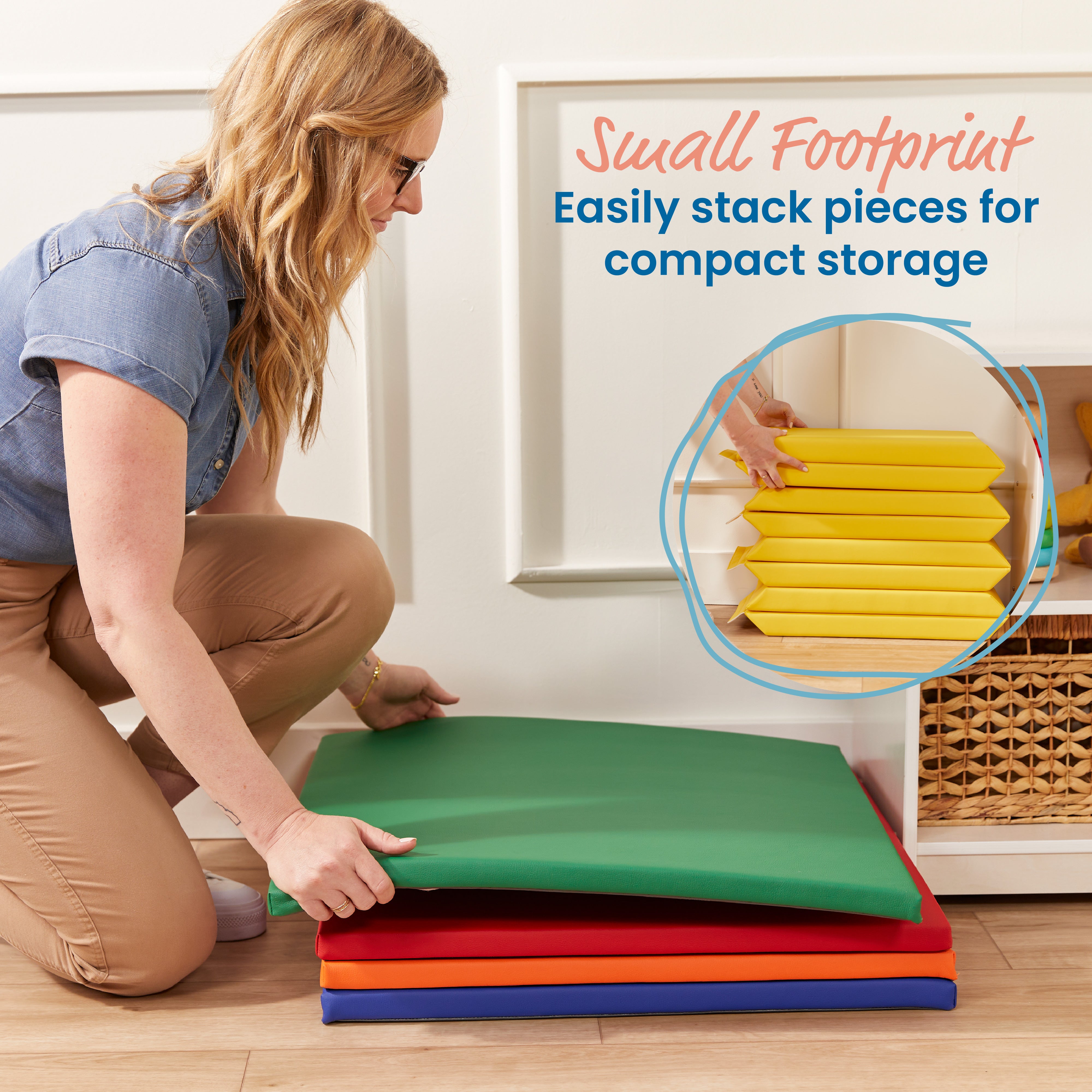 Play Patch Activity Mat and Toy Bins, 6-Piece