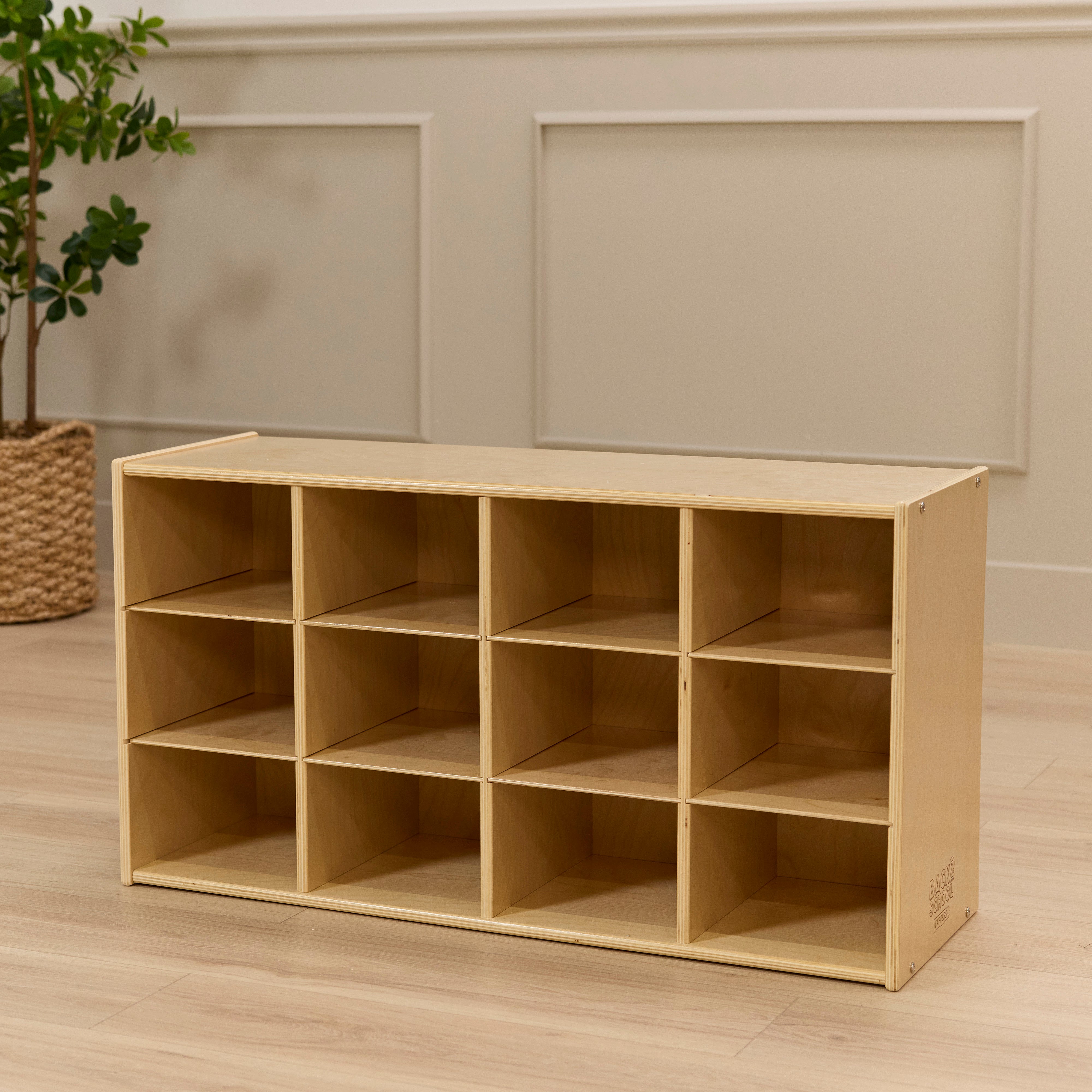 Sleekline 12-Compartment Cubby Storage Cabinet, 3x4