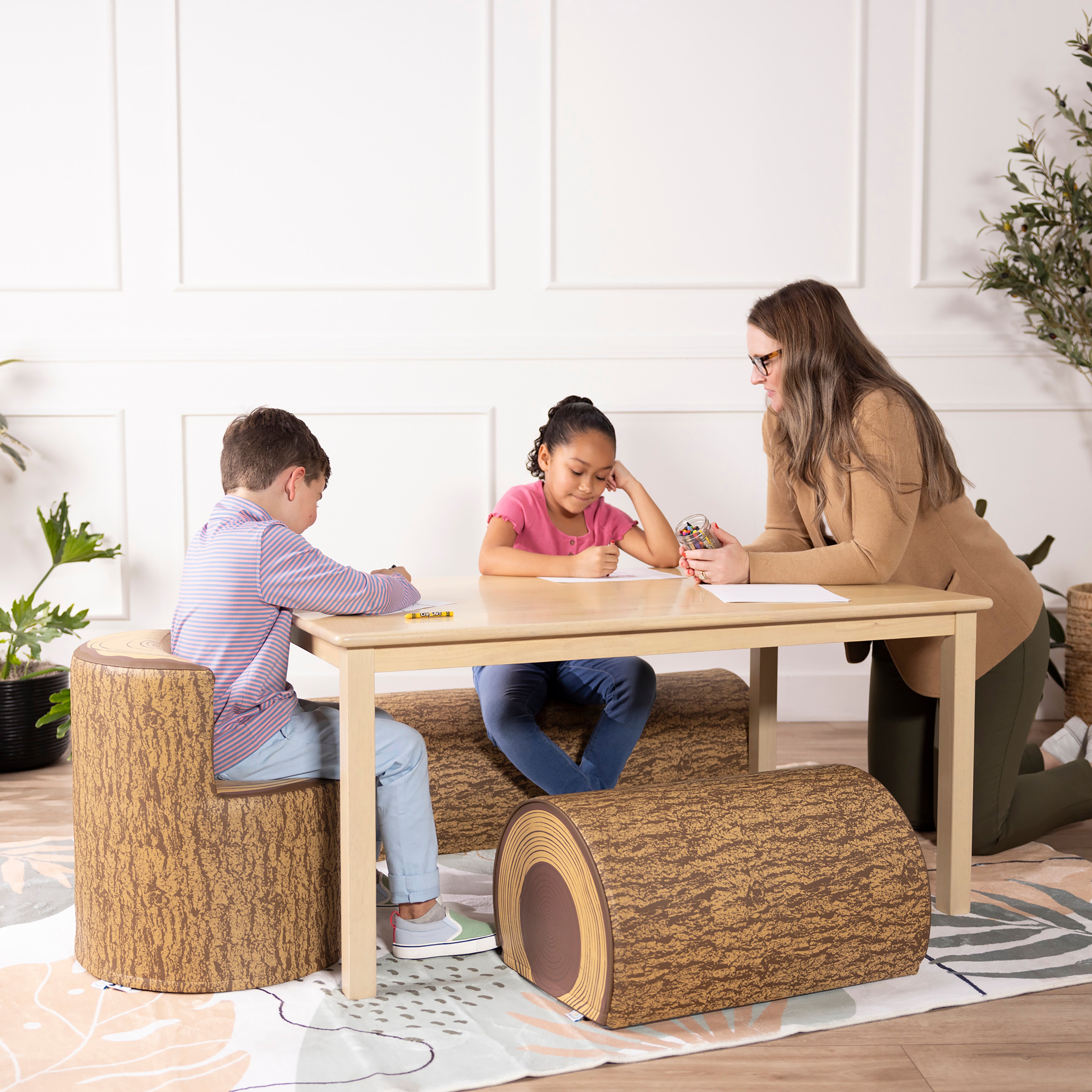 Tree Log Chair, Flexible Seating