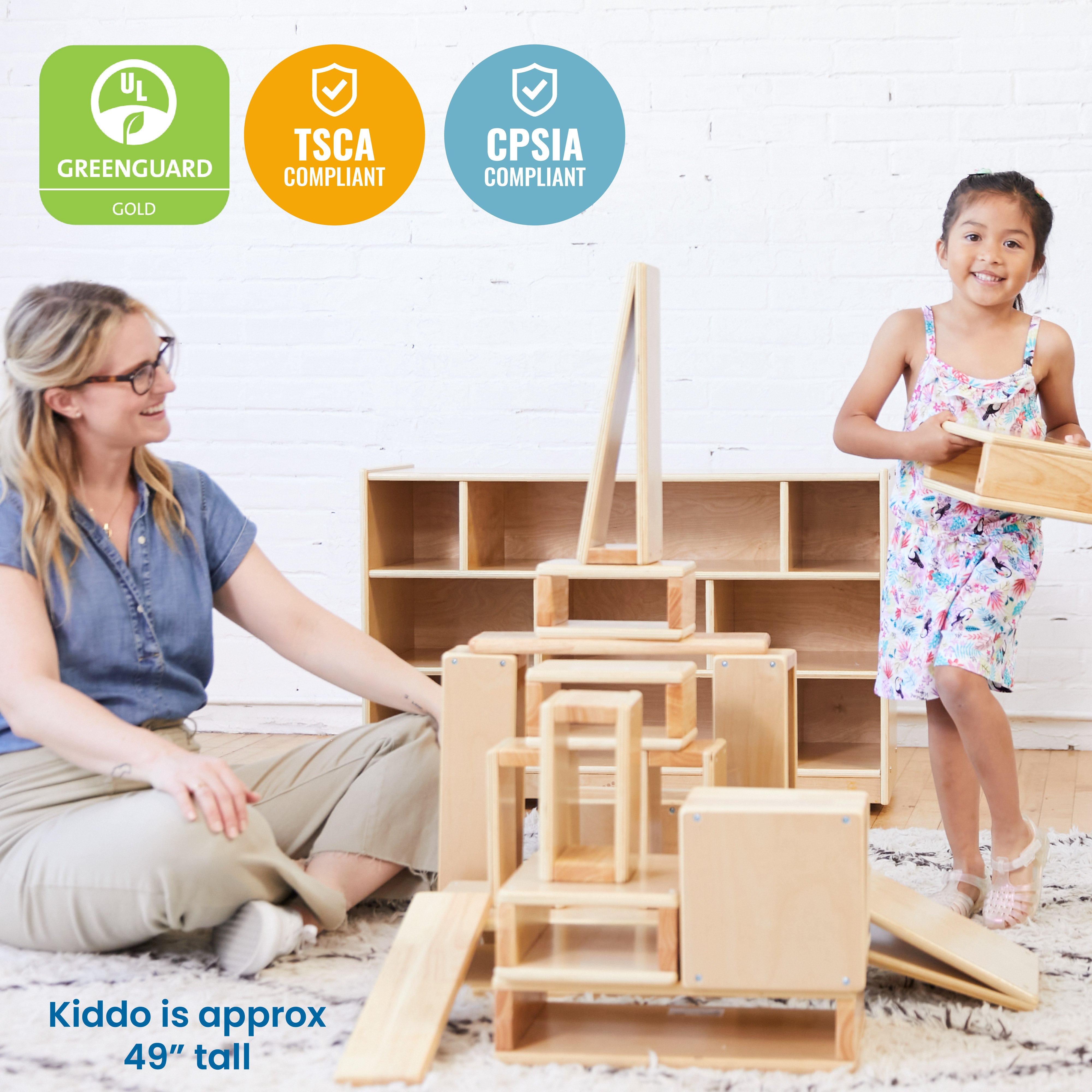 Mobile Block Storage Cart, Medium