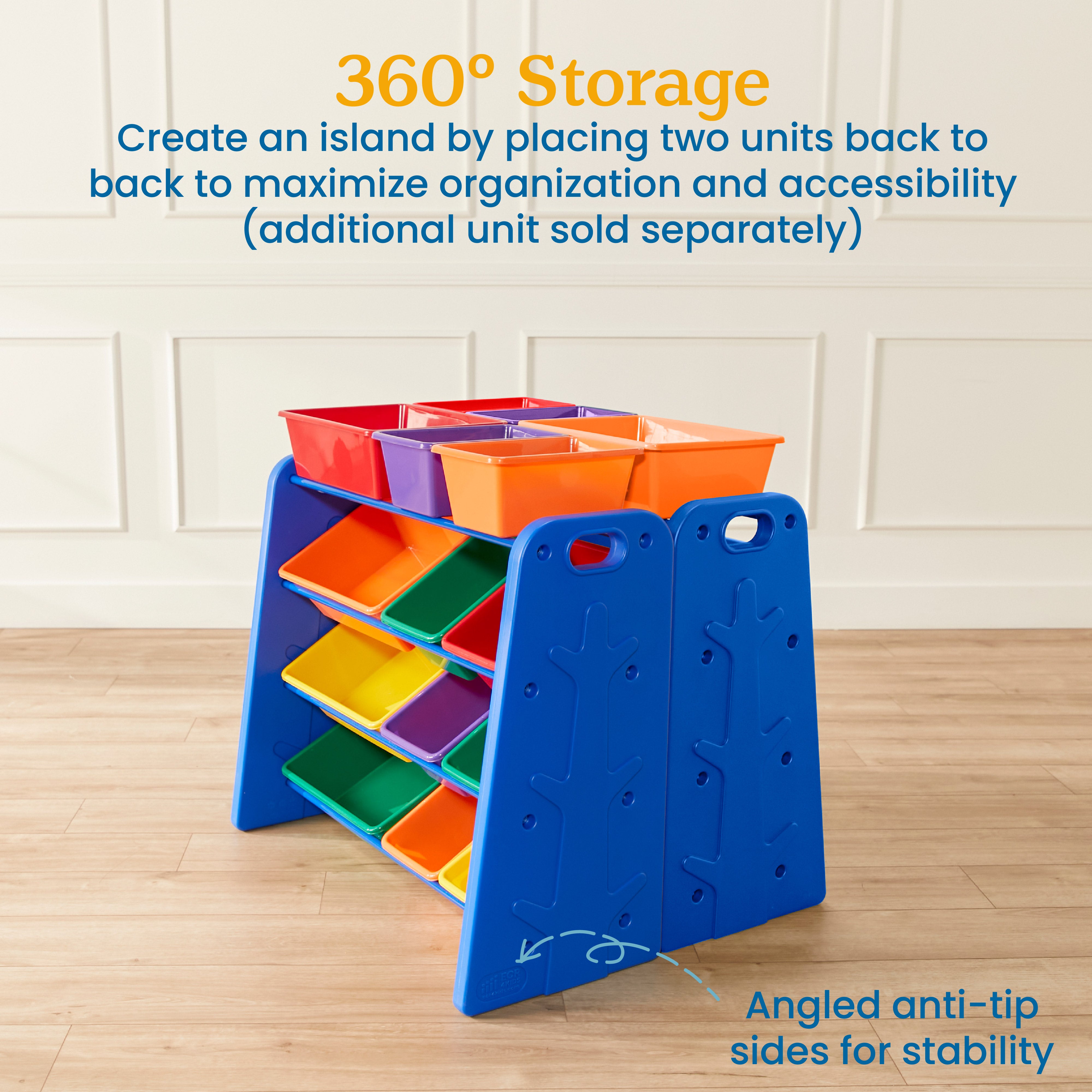 Tree Storage Organizer with 12 Bins