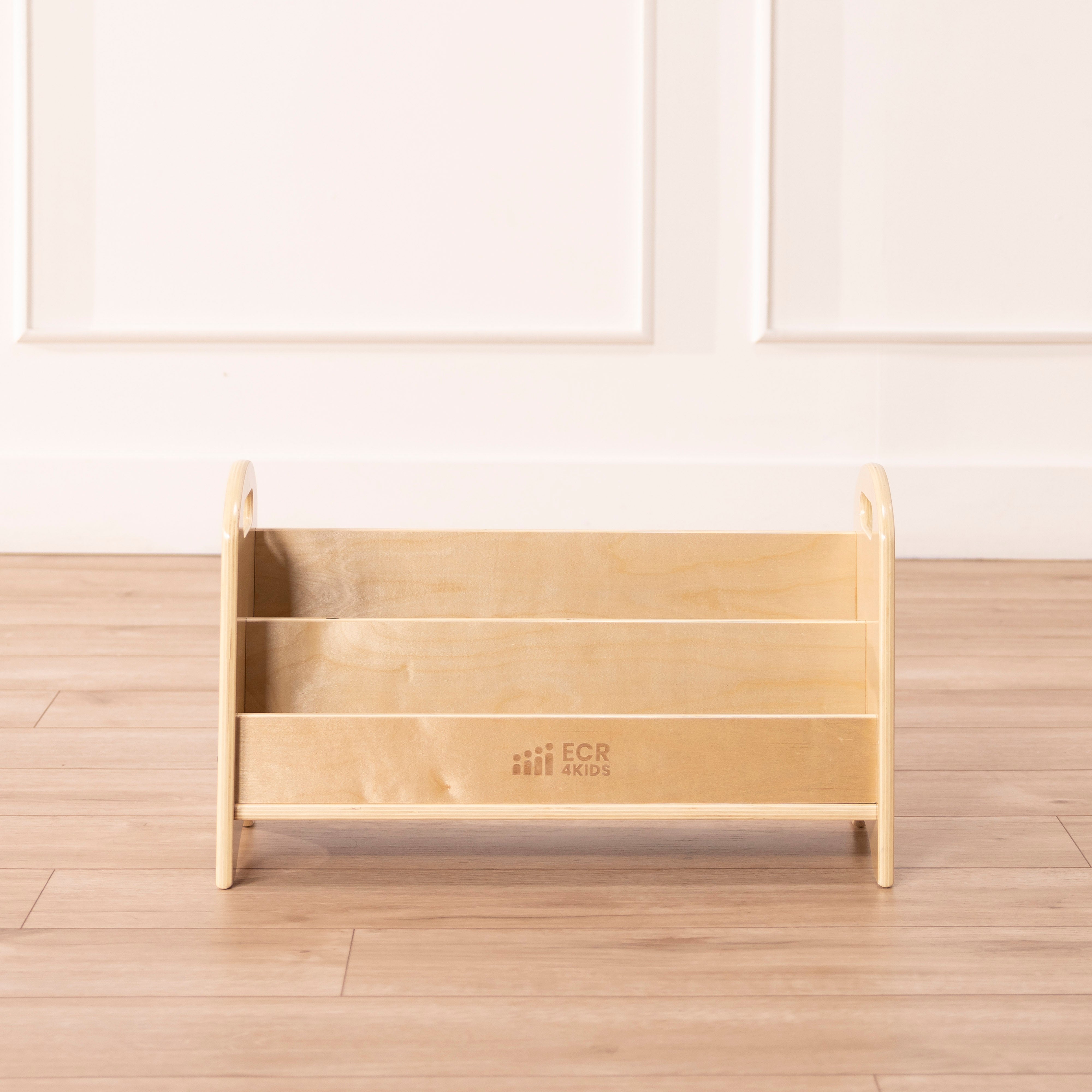 2-Shelf Tabletop Book Display with Handles