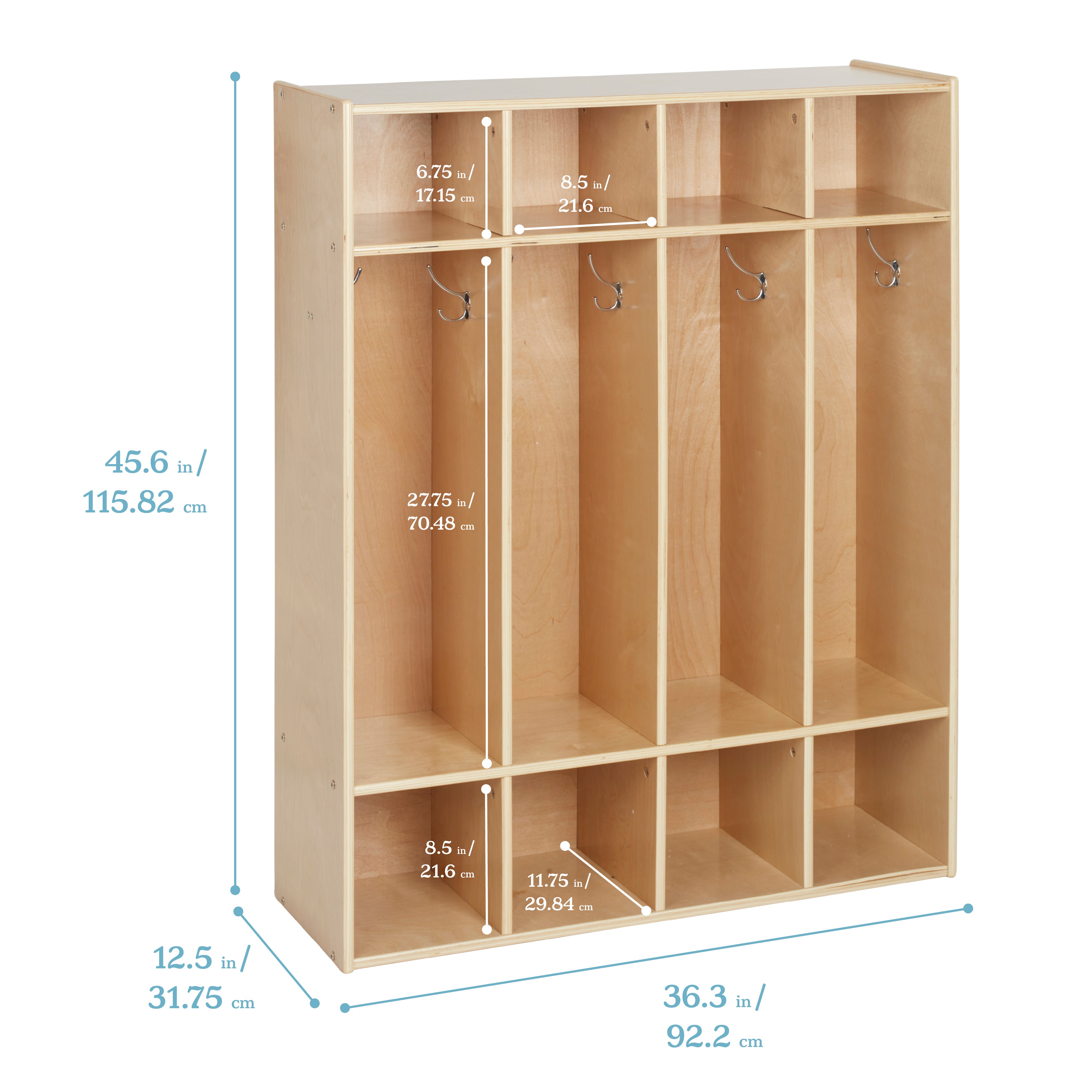 Streamline 4-Section Coat Locker