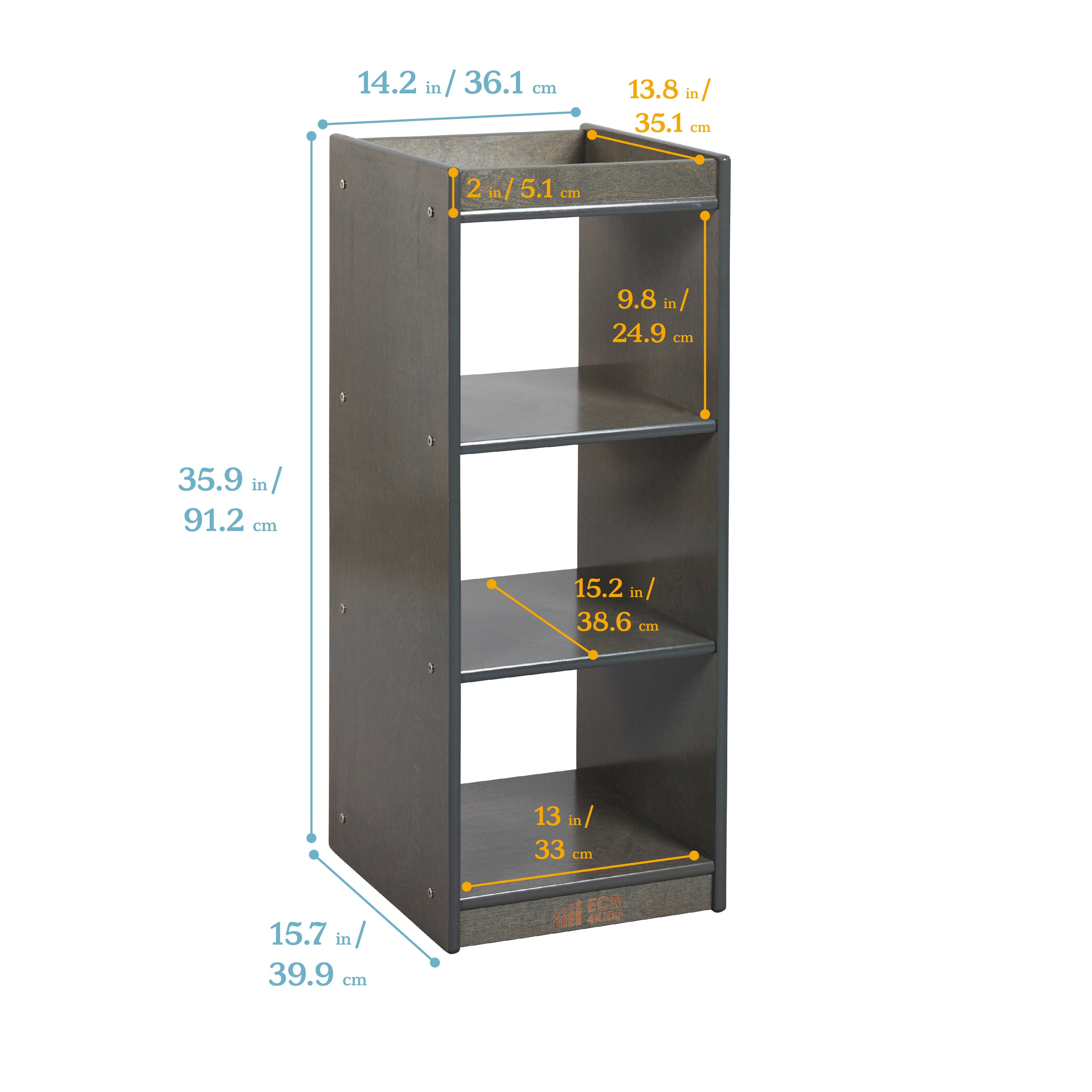 3-Cube Vertical Storage Cabinet