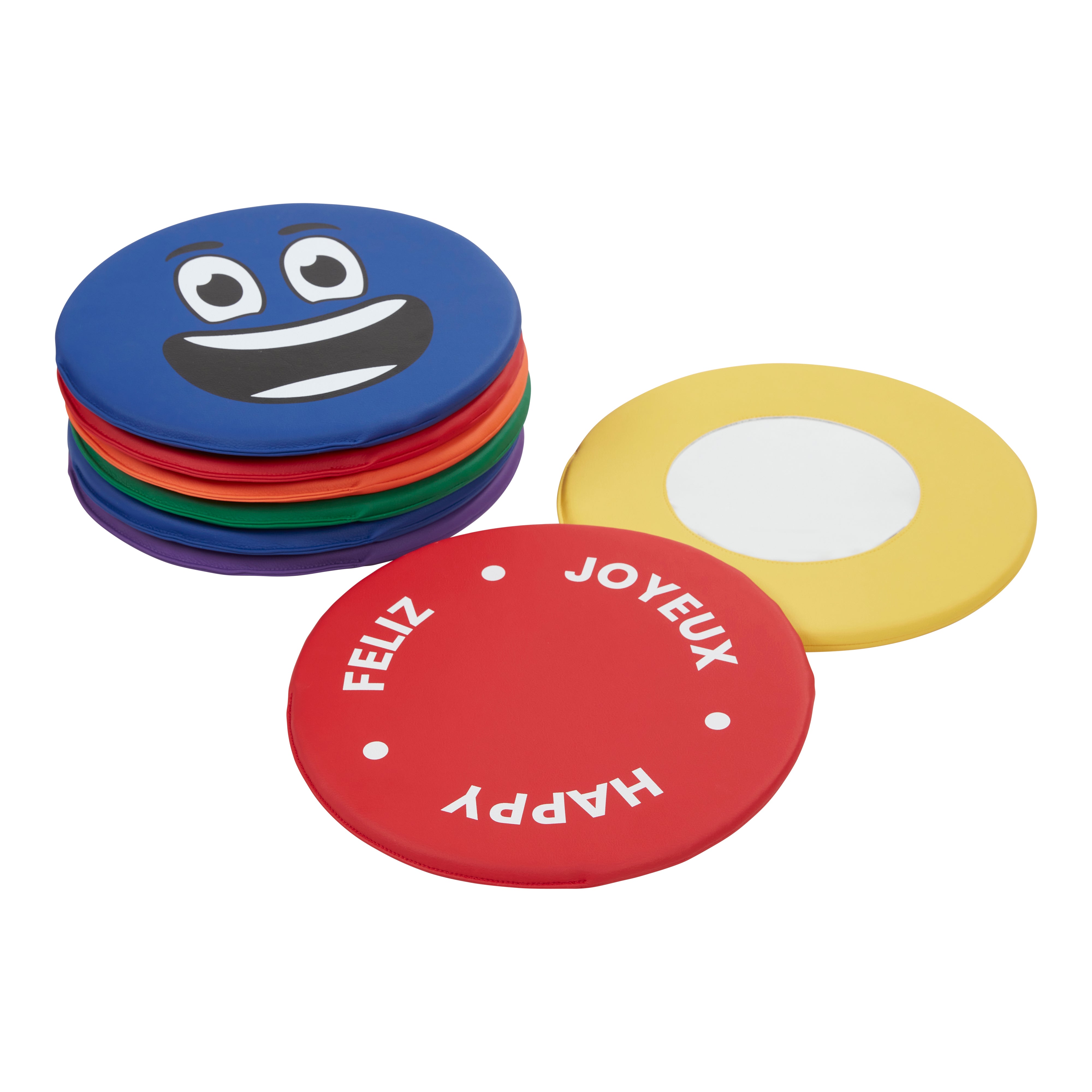 Emotion Pads with Mirror, Trilingual, 8-Piece