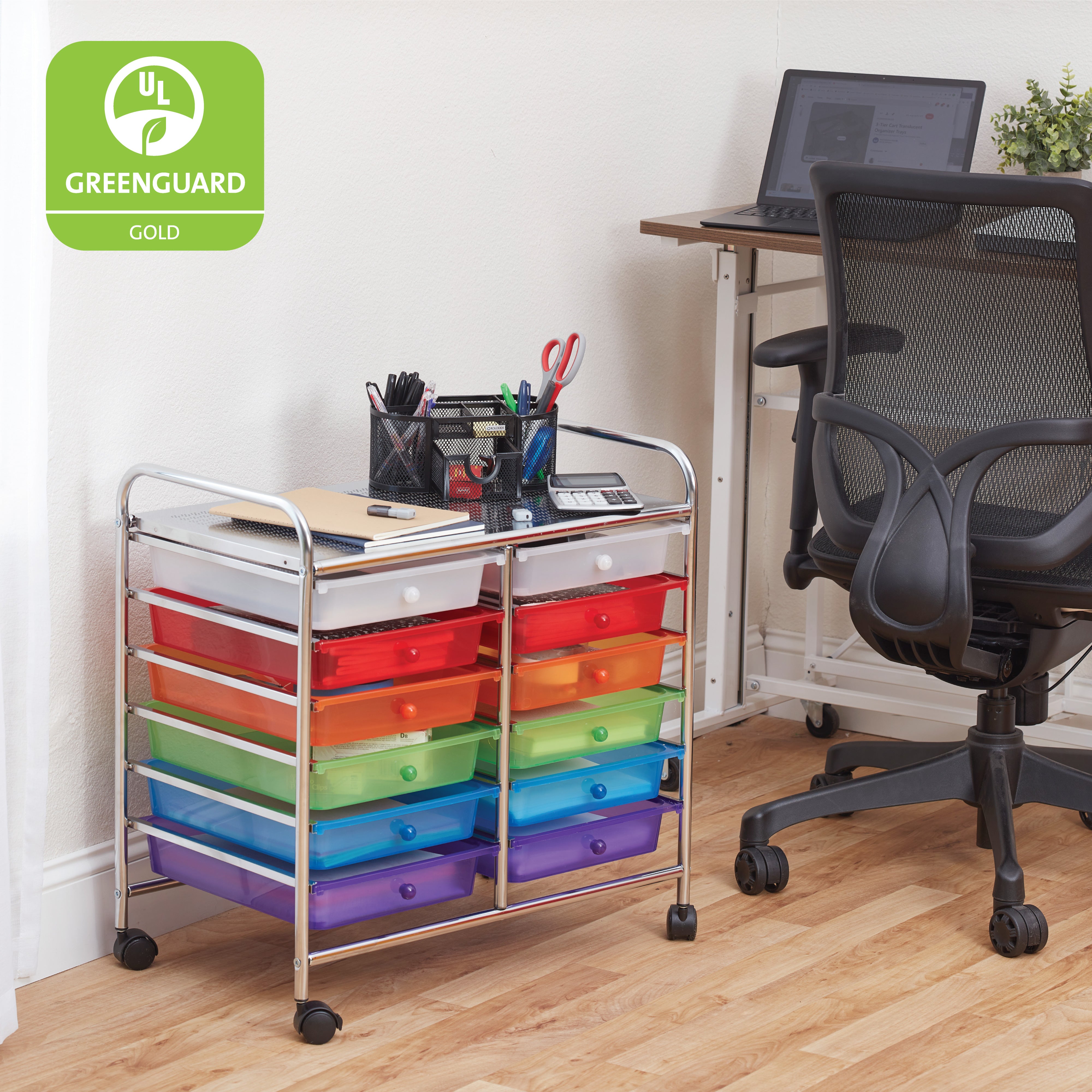 12-Drawer Value Mobile Storage Utility Cart