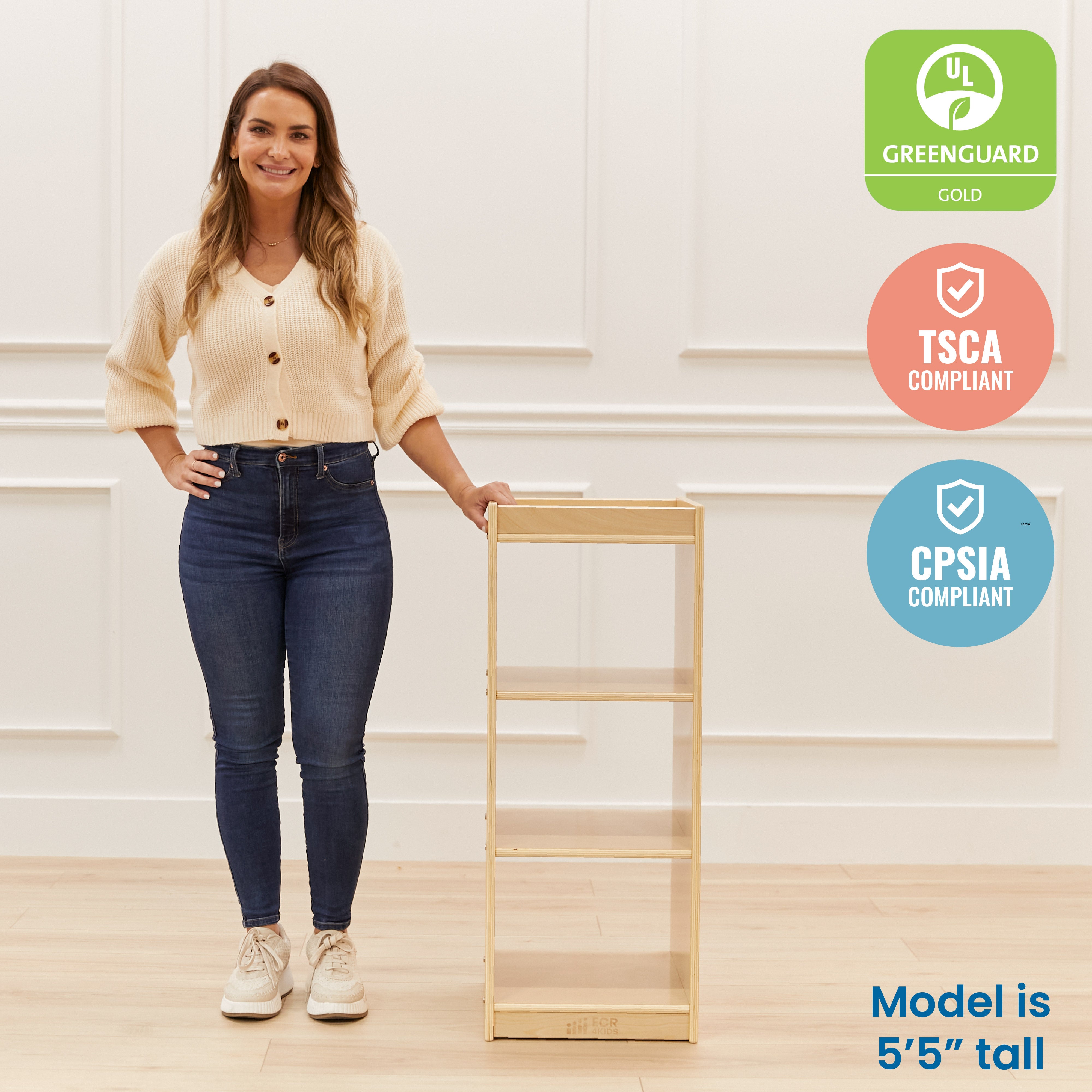 3-Cube Vertical Storage Cabinet