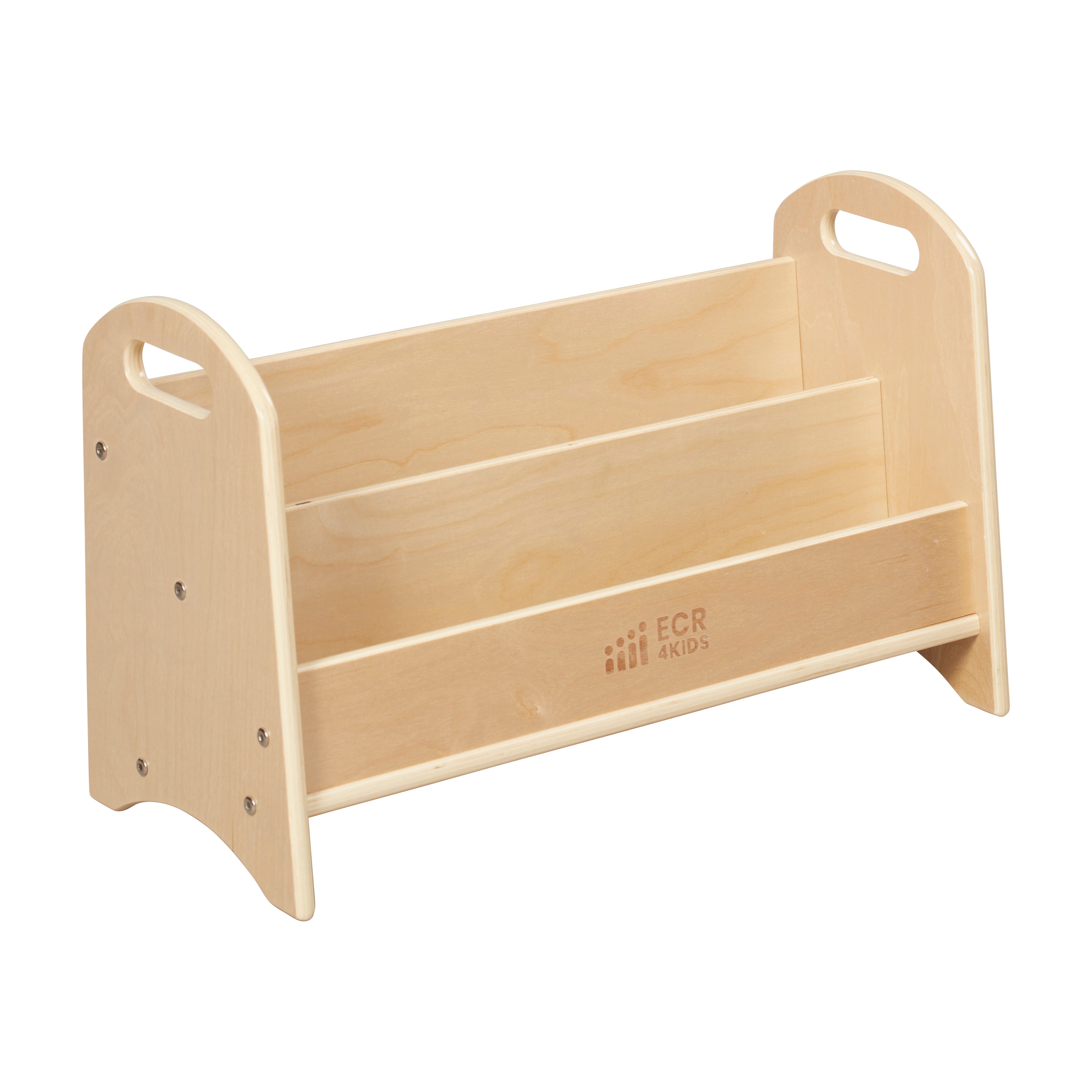2-Shelf Tabletop Book Display with Handles, 24in
