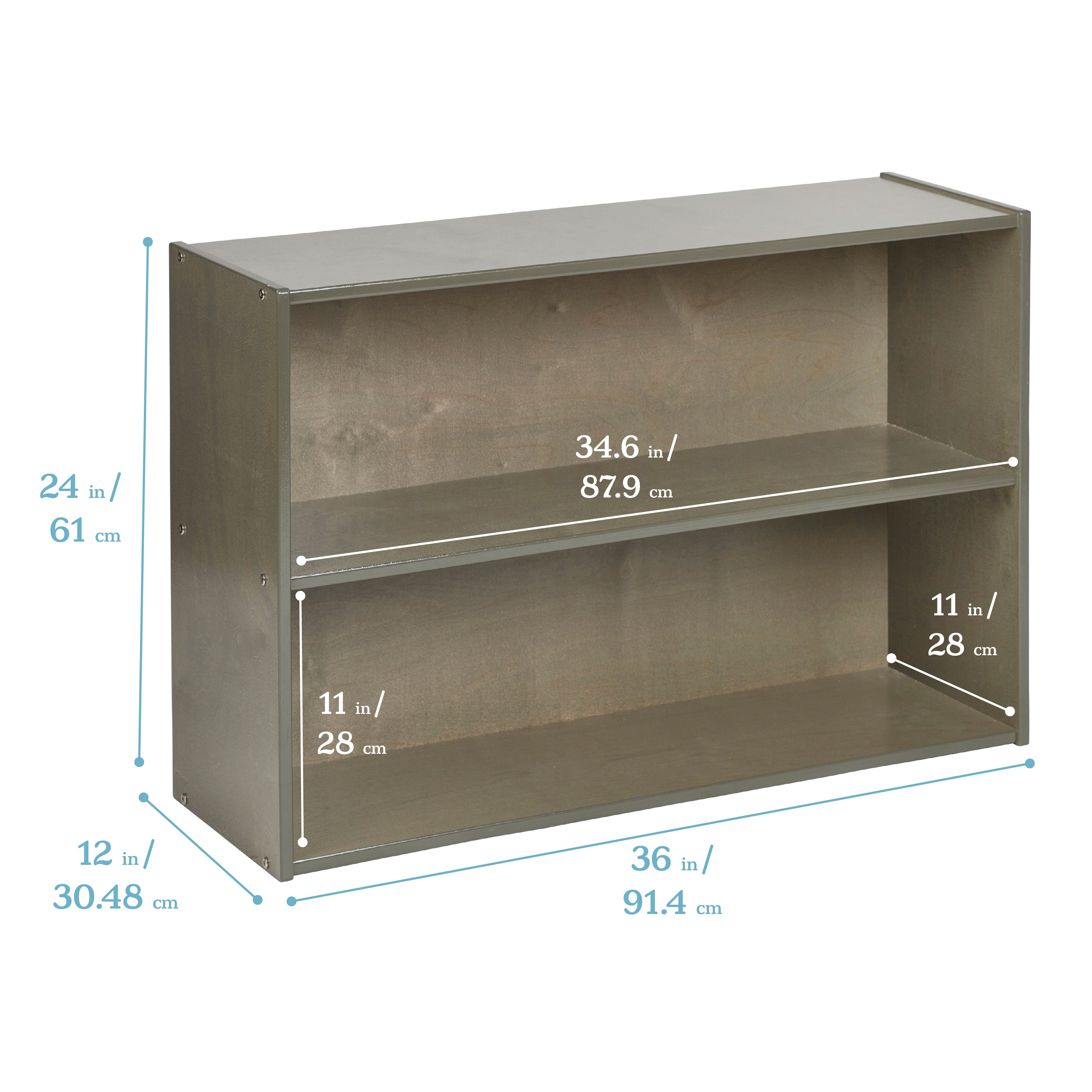 Streamline 2-Shelf Storage Cabinet, 24in