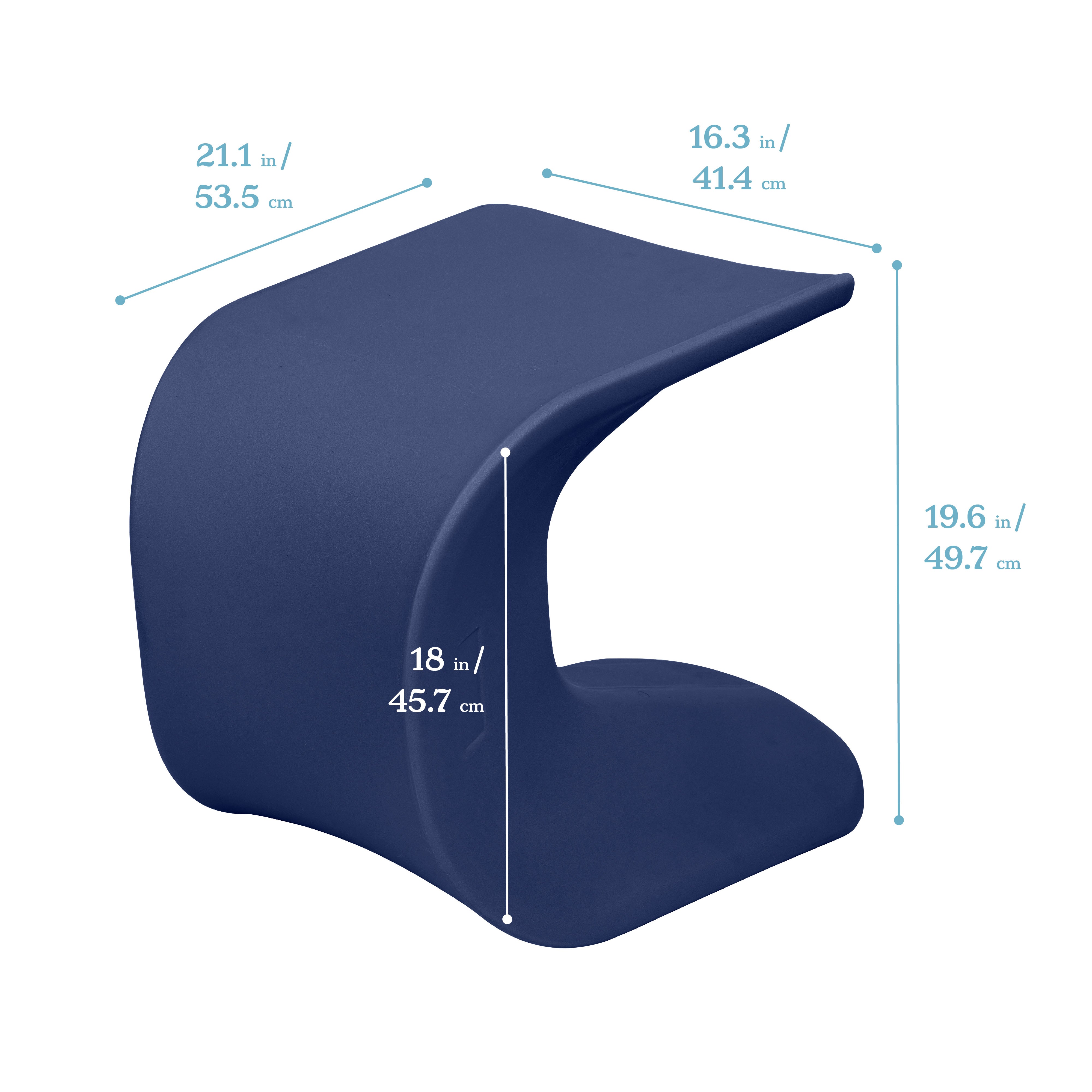Wave Seat, 18in - 19.6in Seat Height