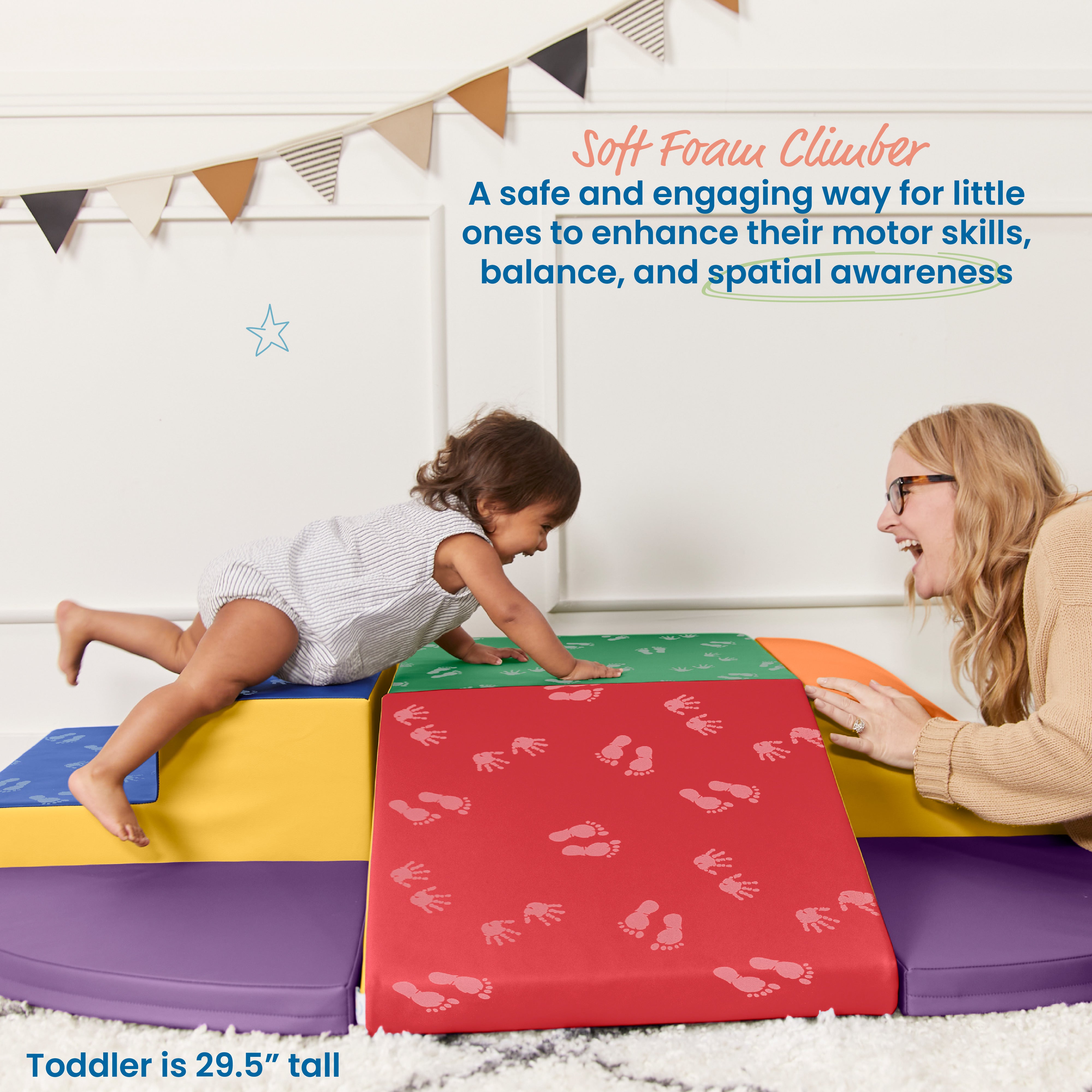 Little Me Wall Climb and Slide, 6-Piece