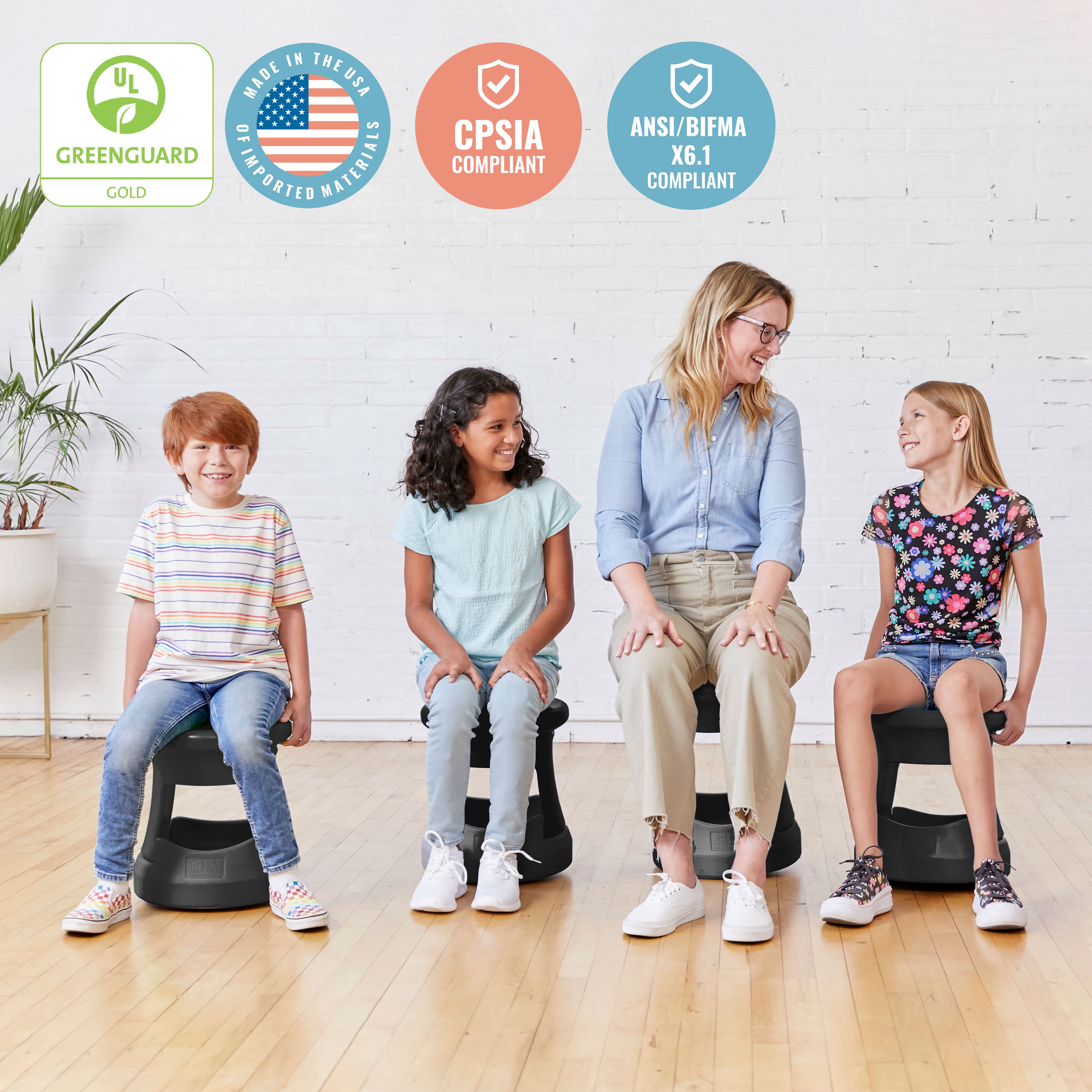 Storage Wobble Stool, 15in Seat Height