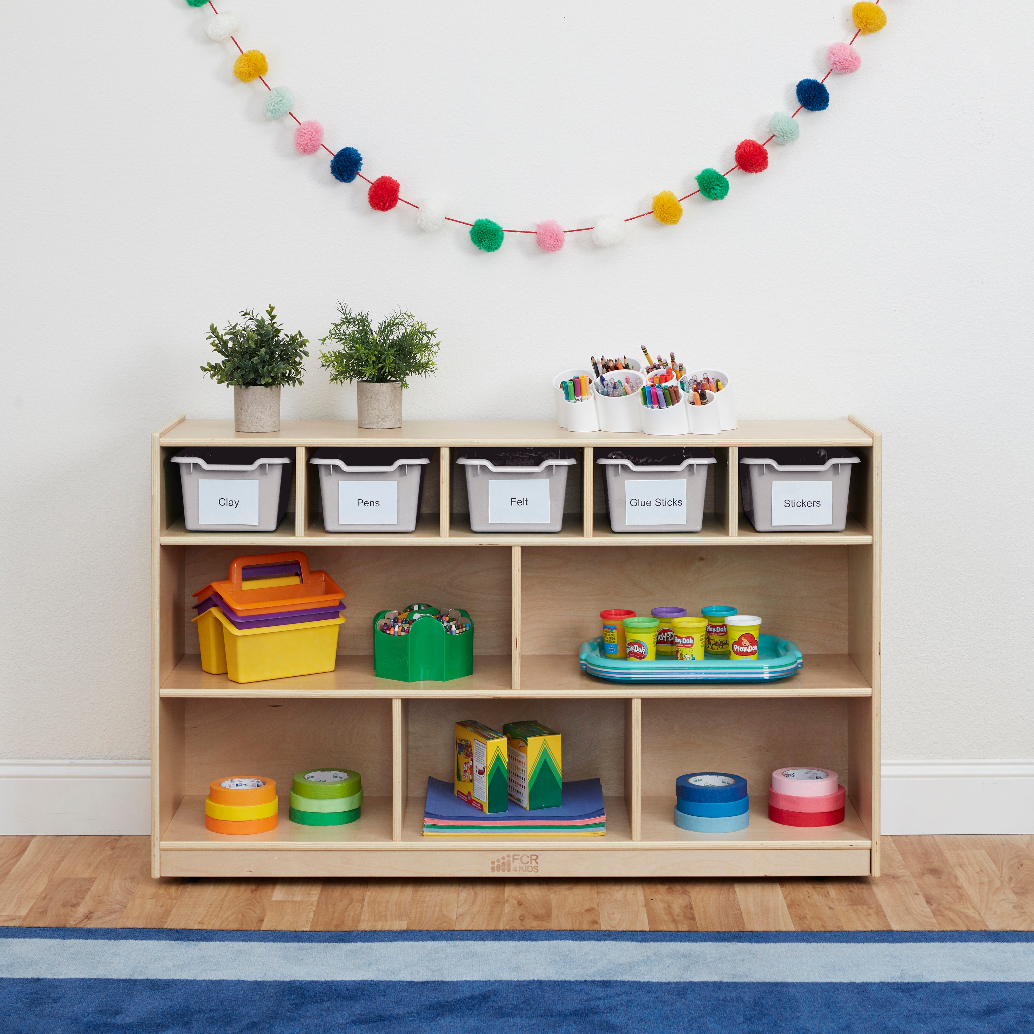 Scoop Front Storage Bin, 5-Piece