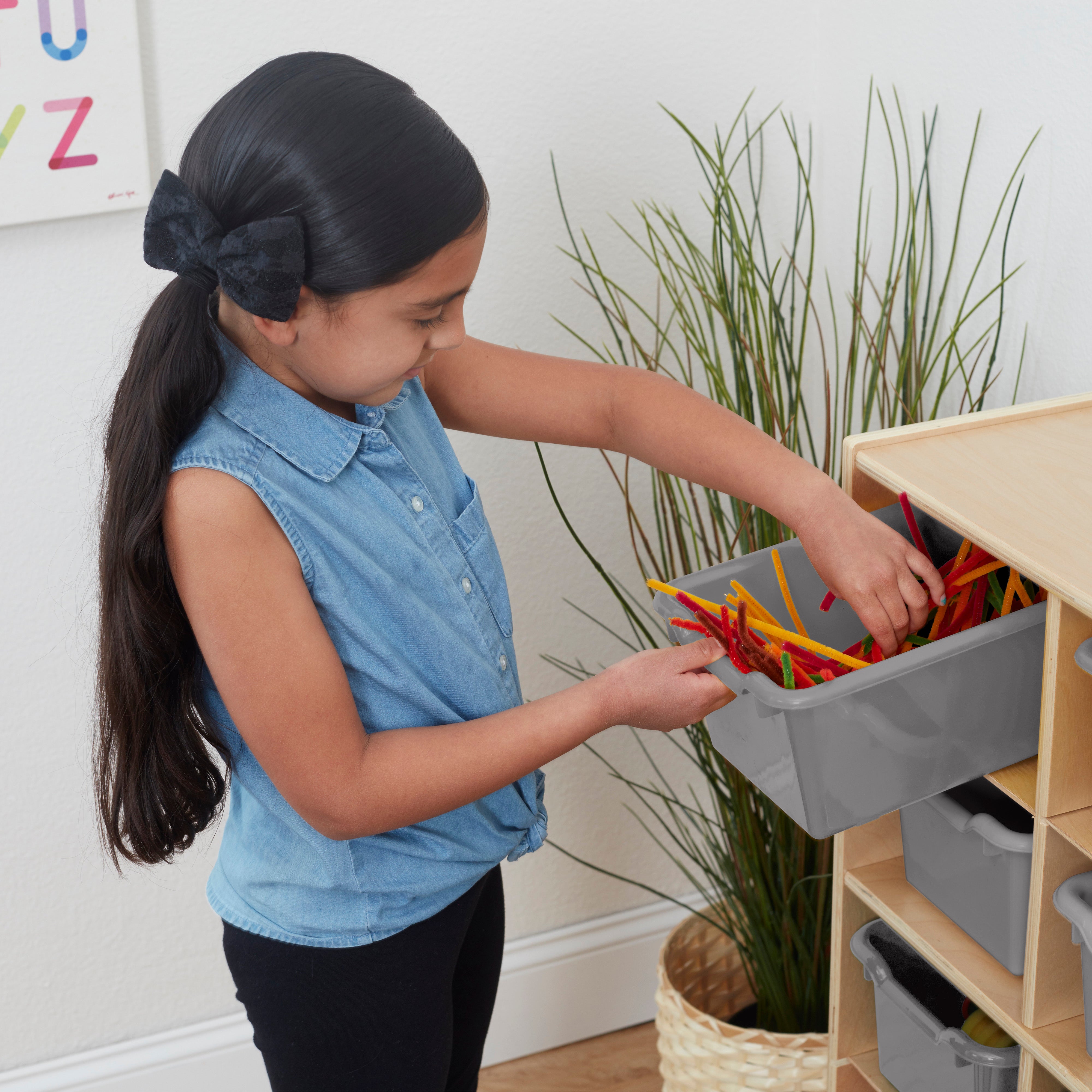 Scoop Front Storage Bin, 30-Piece