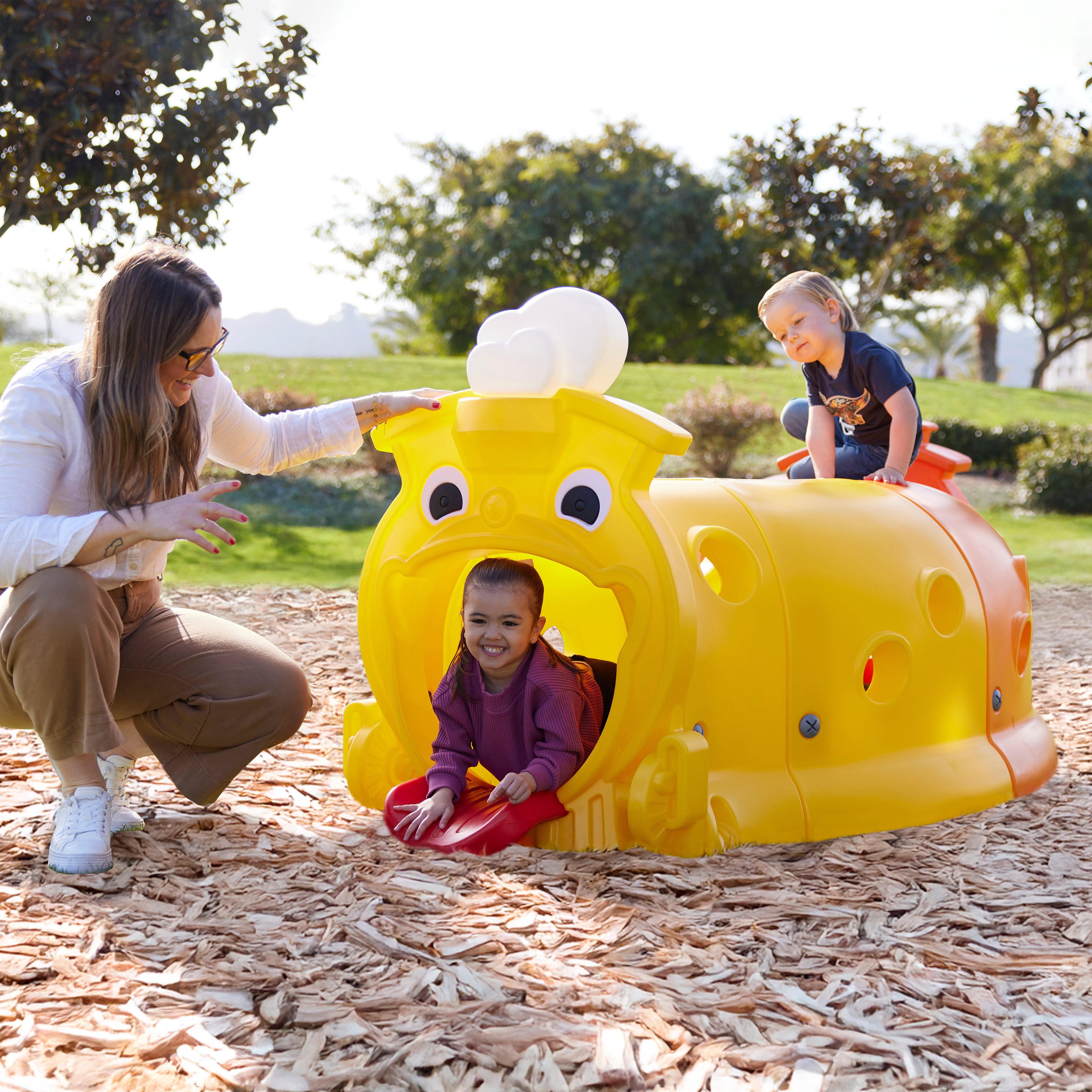 Toby Climb-N-Crawl Train, Head and Caboose