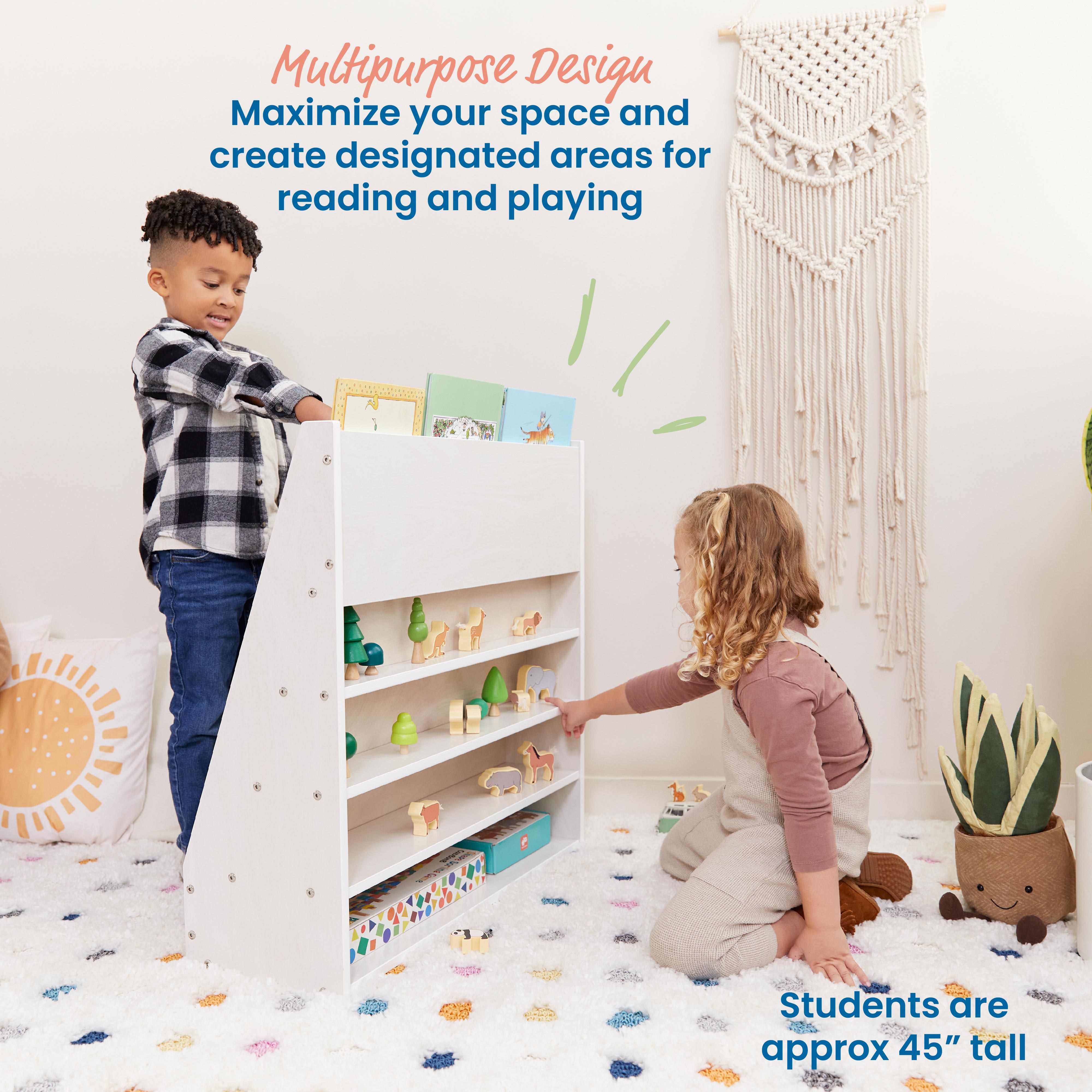 Streamline Single-Sided Book Display with Storage