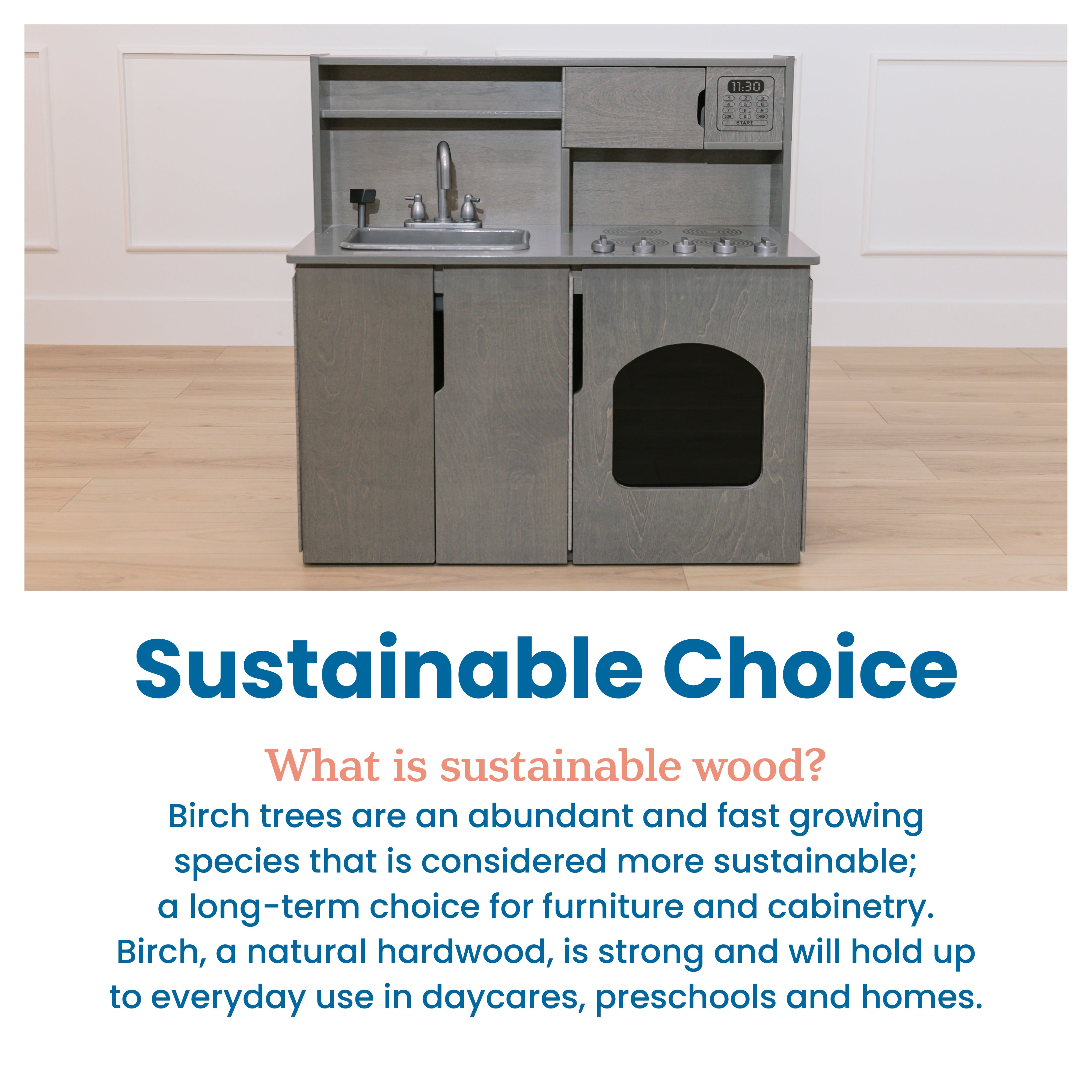 4-in-1 Kitchen, Sink, Stove, Oven, Microwave and Storage