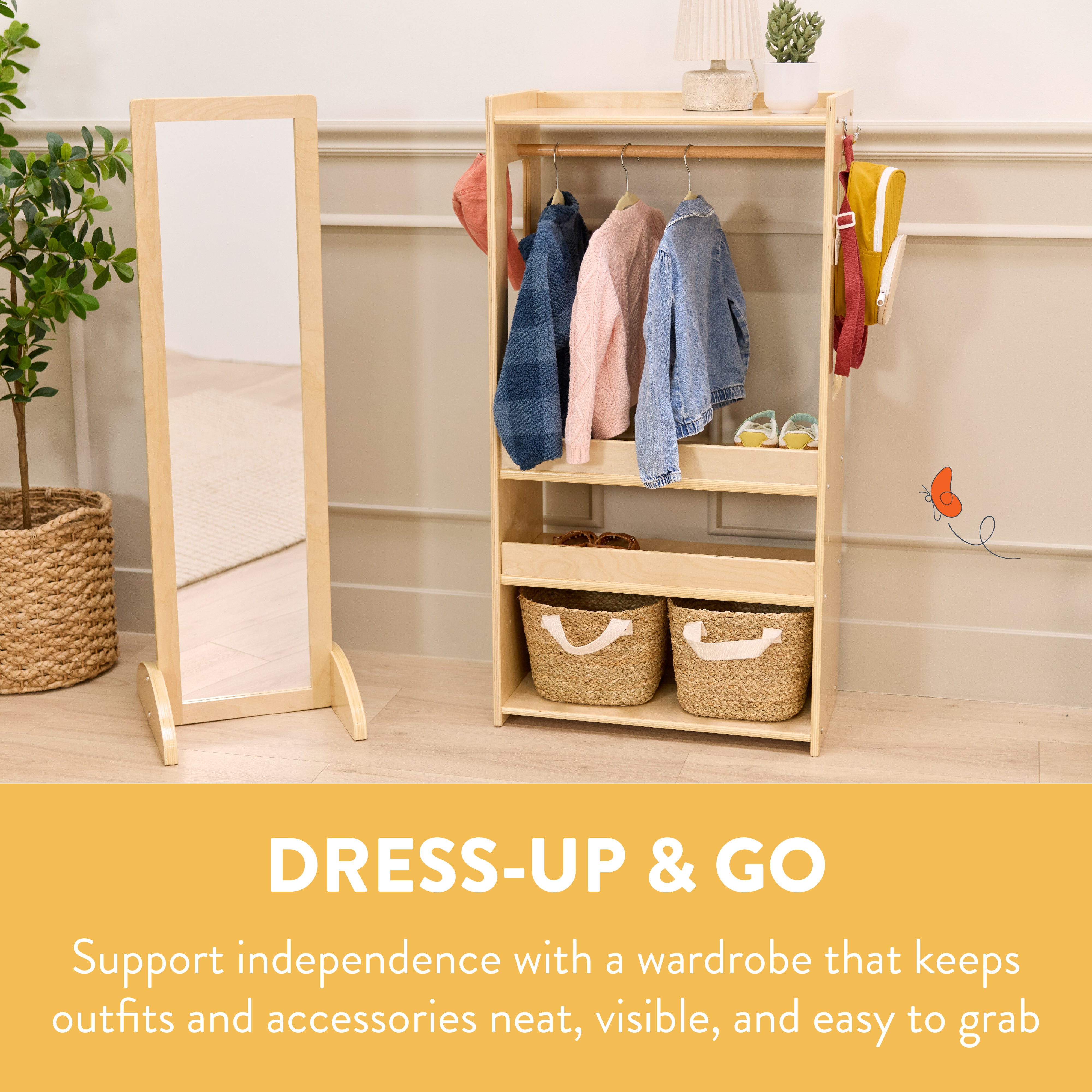Dress-Up & Go Toddler Clothing Rack