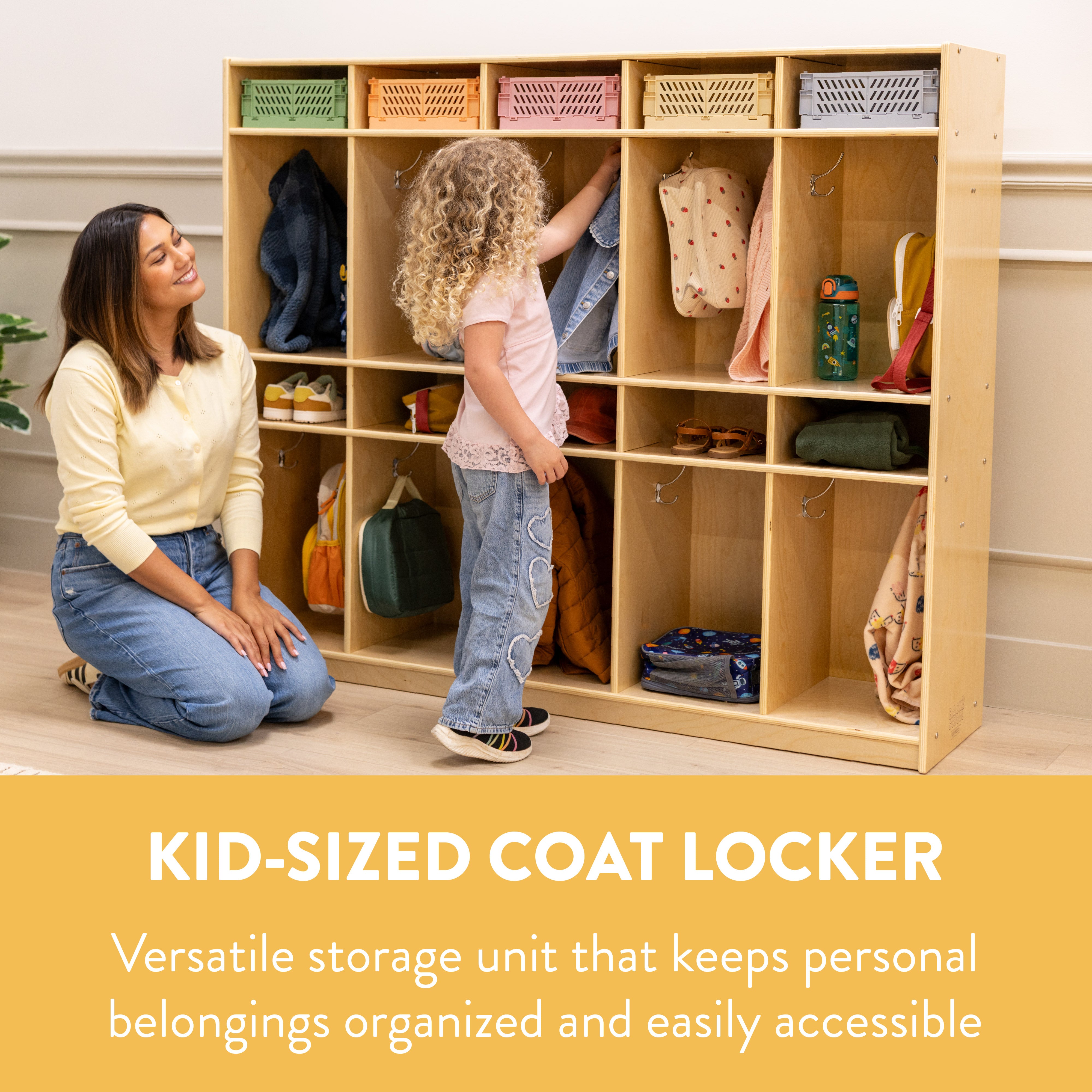 10-Section Cubby Storage Coat Locker