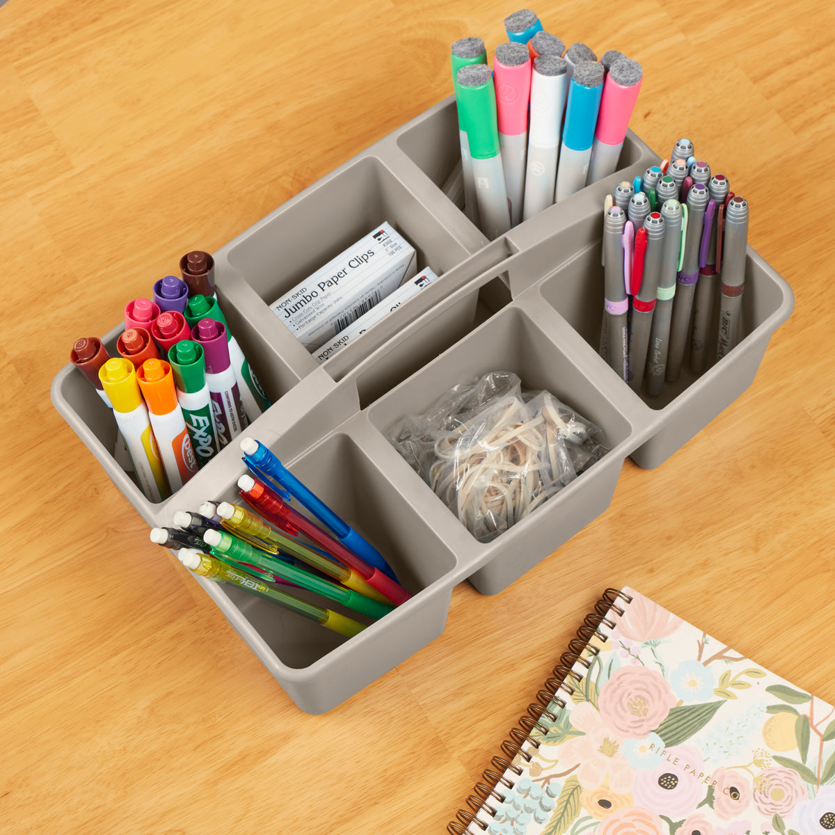 6-Compartment Large Plastic Caddy, 6-Pack