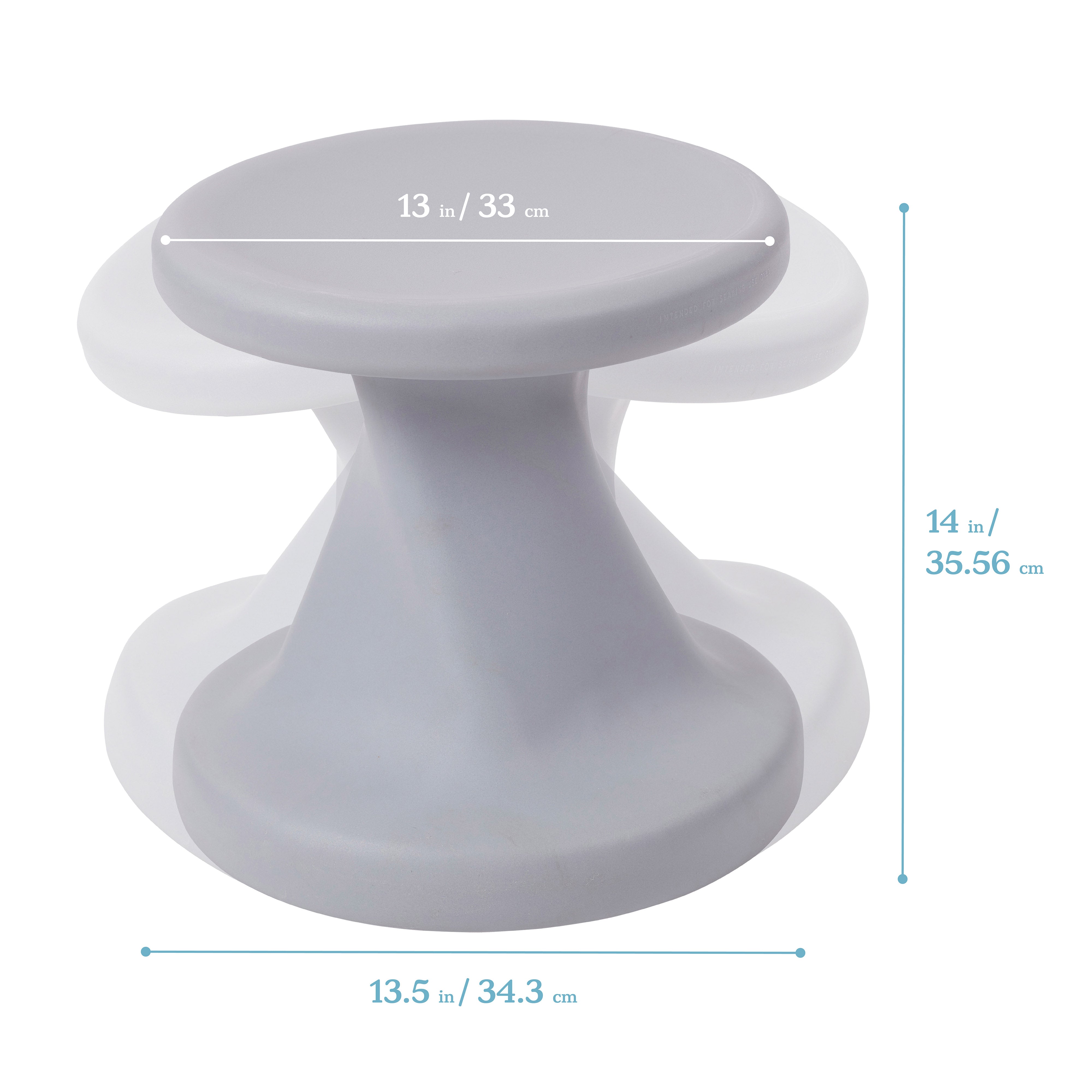 Twist Wobble Stool, 14in Seat Height