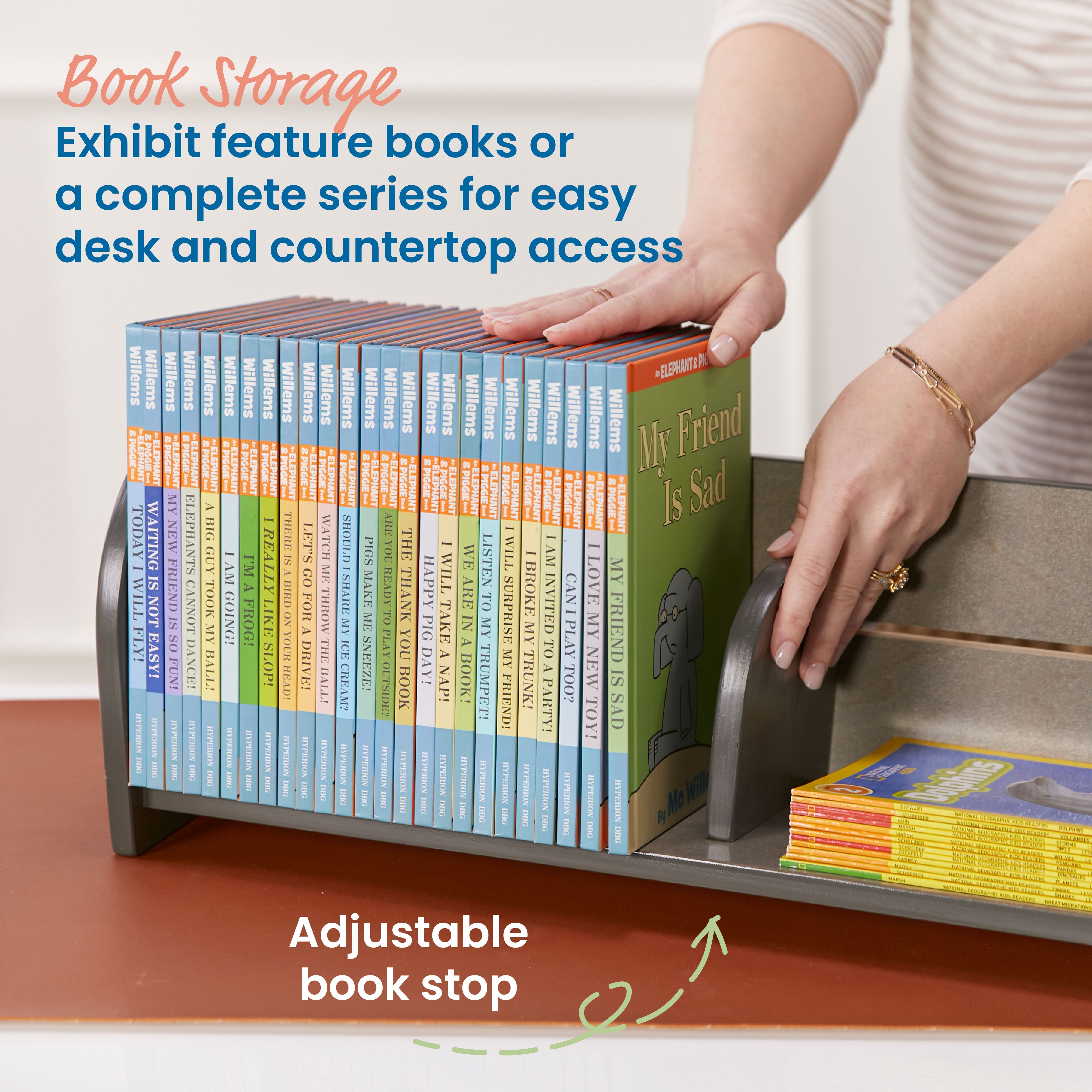 Tabletop Book Display, Adjustable