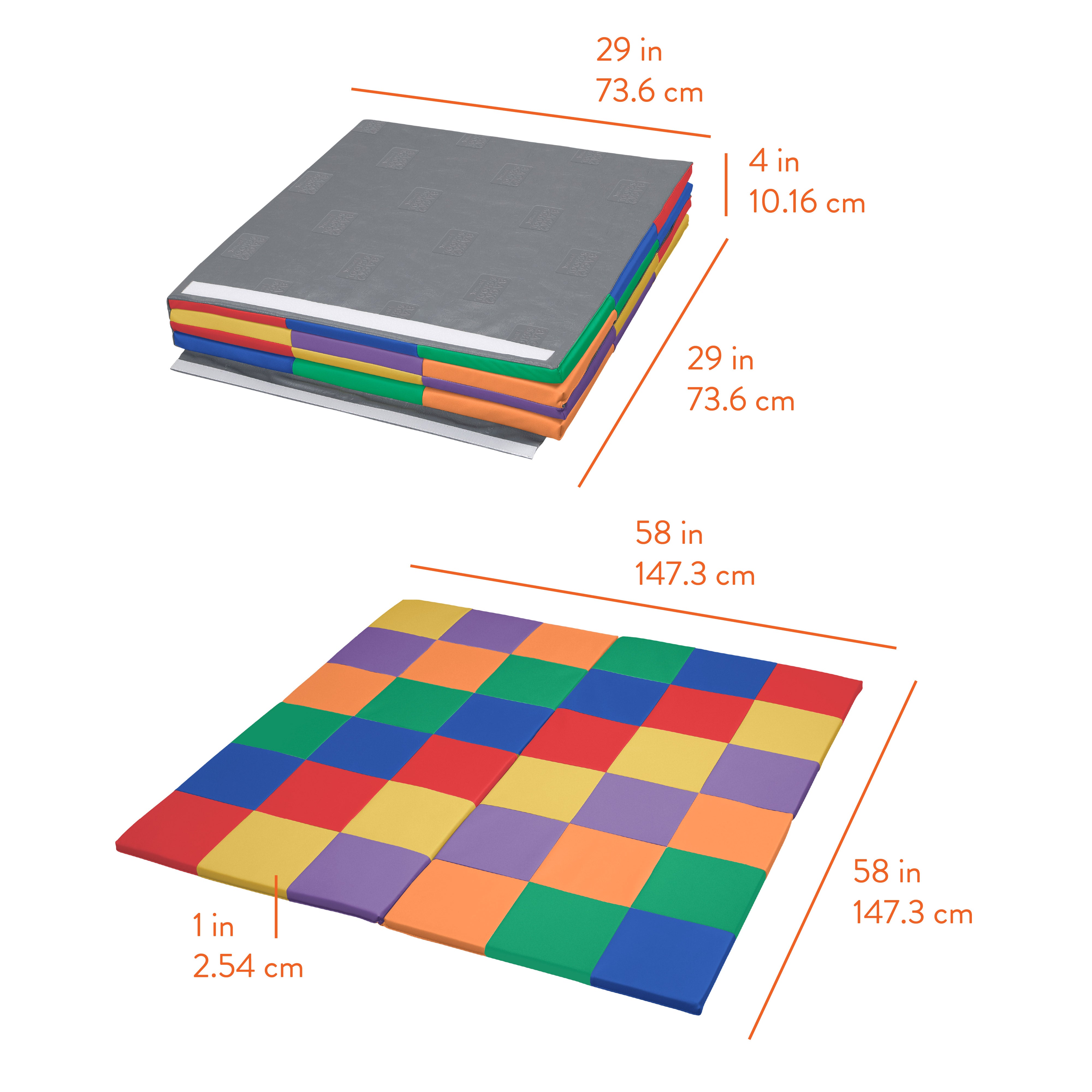 Mosaic Toddler Activity Play Mat and Blocks, 13-Piece