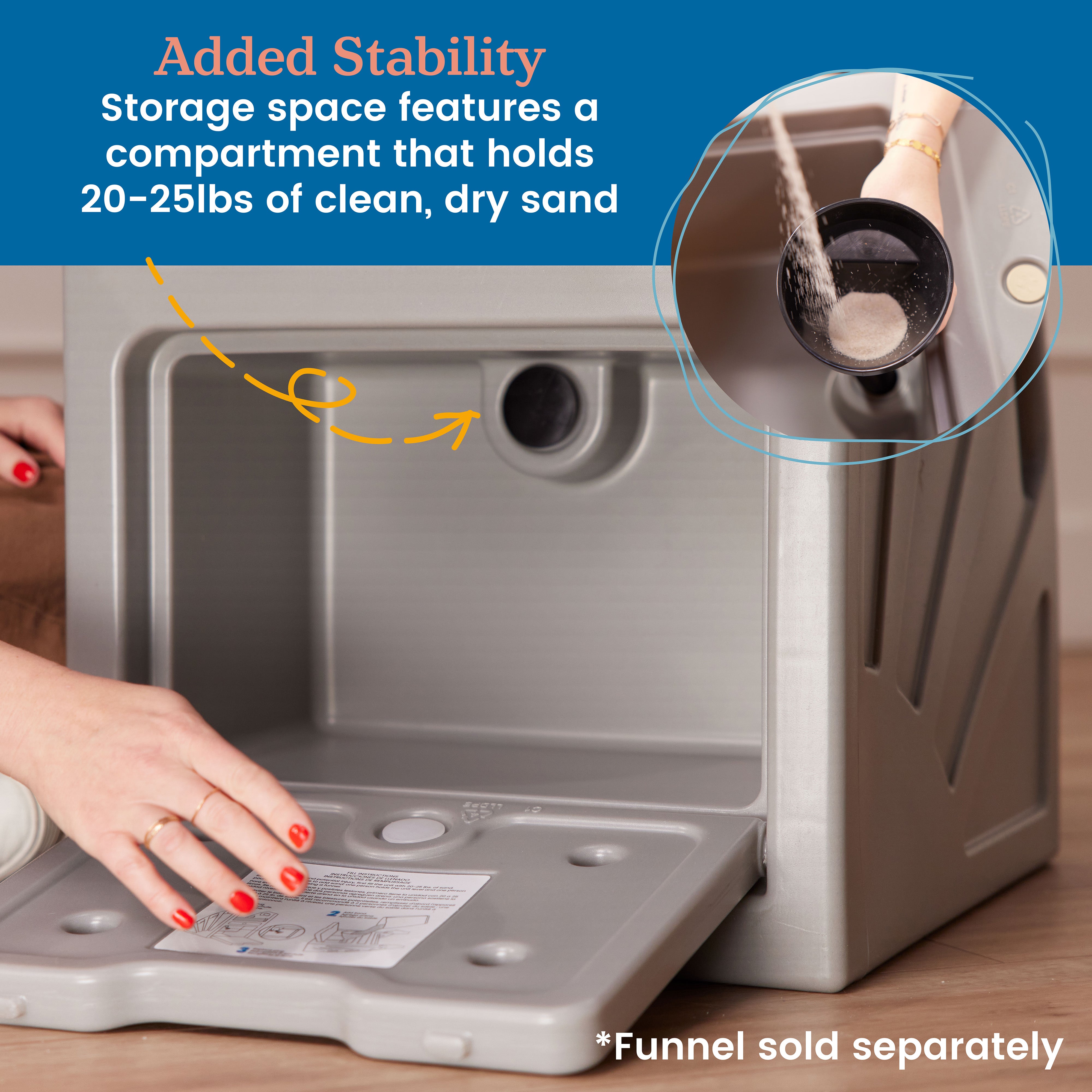 Kiddie Climb Plastic Step Stool with Handles, 2-Step