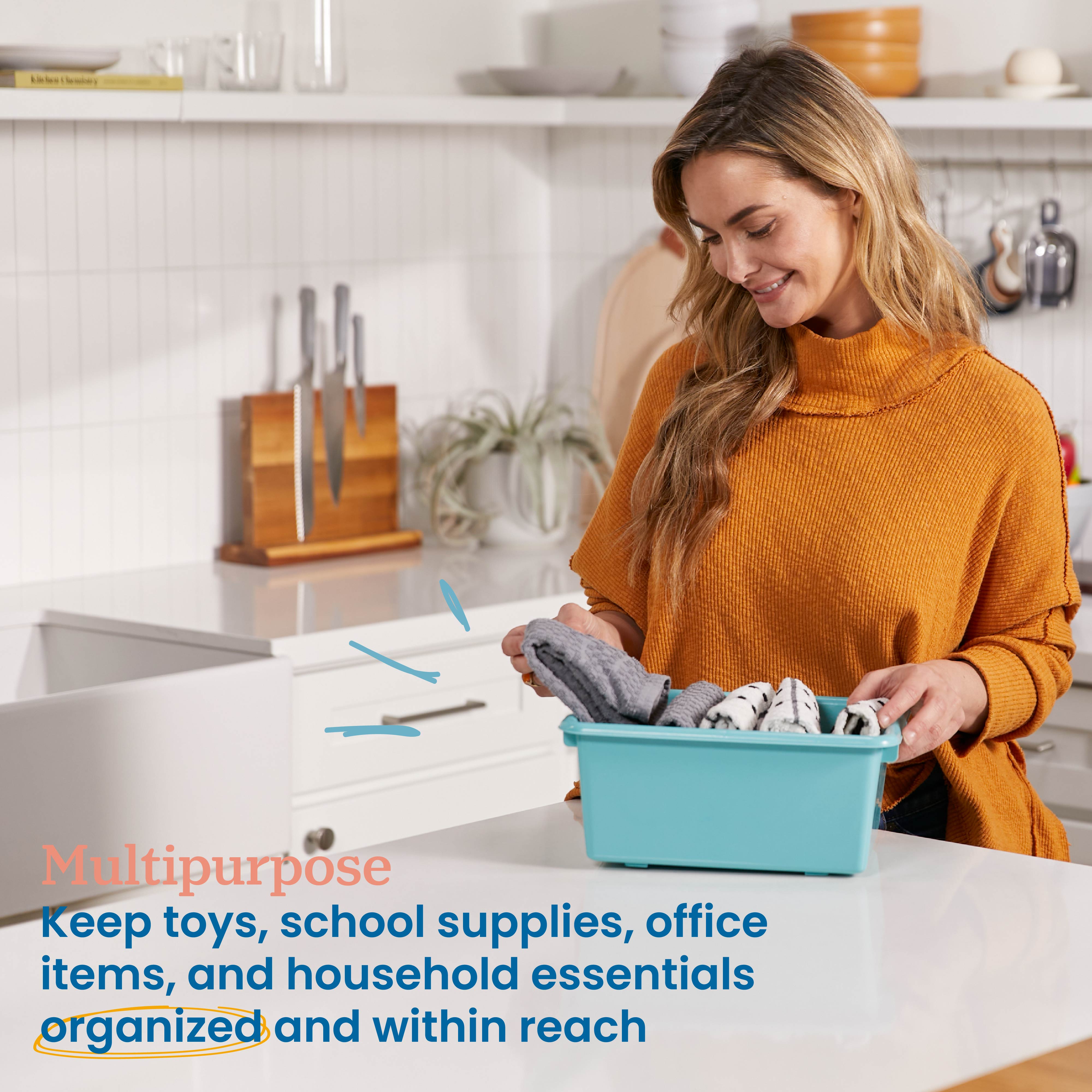 Scoop Front Storage Bins, 25-Piece