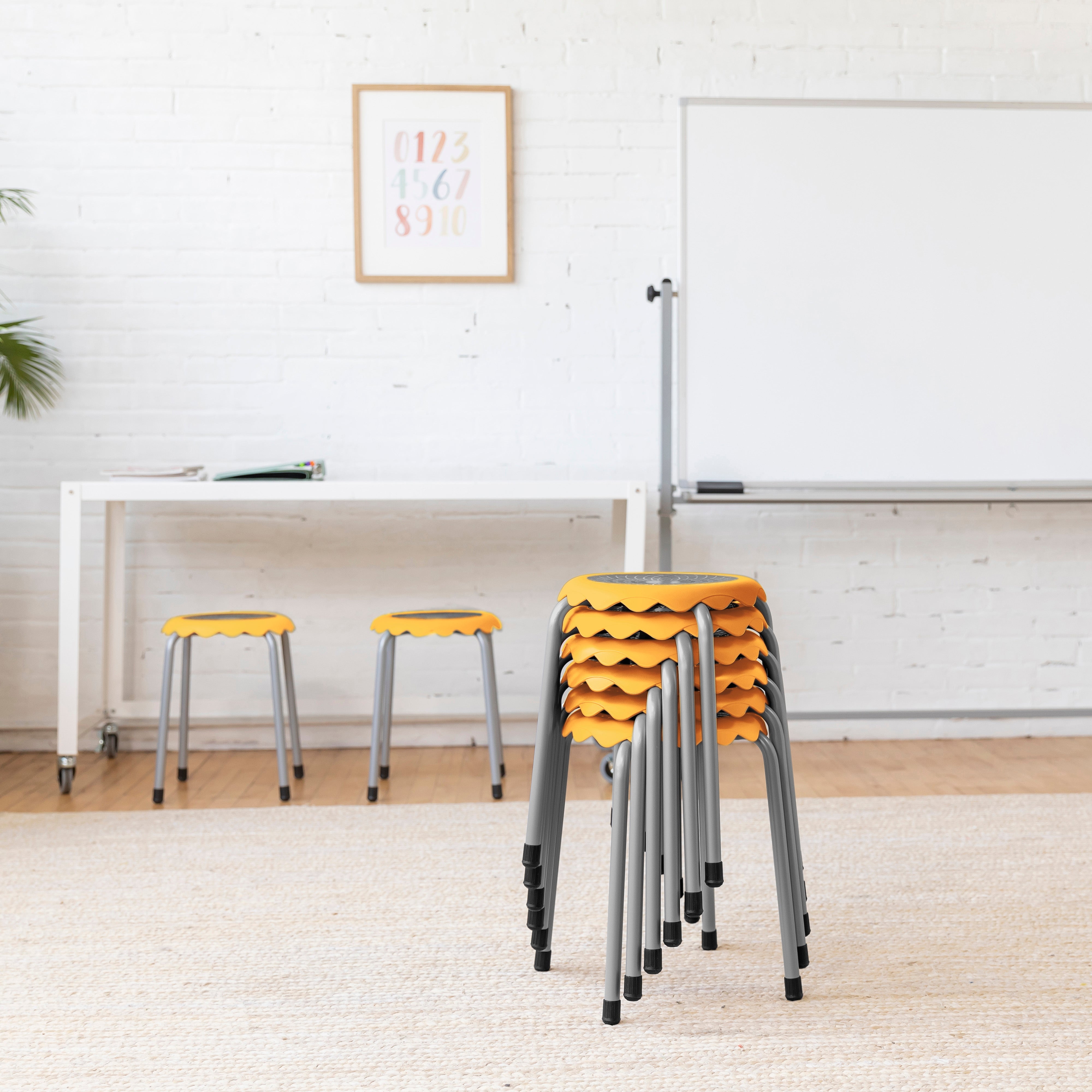 Daisy Stackable Stool Set, Flexible Seating, 8-Piece