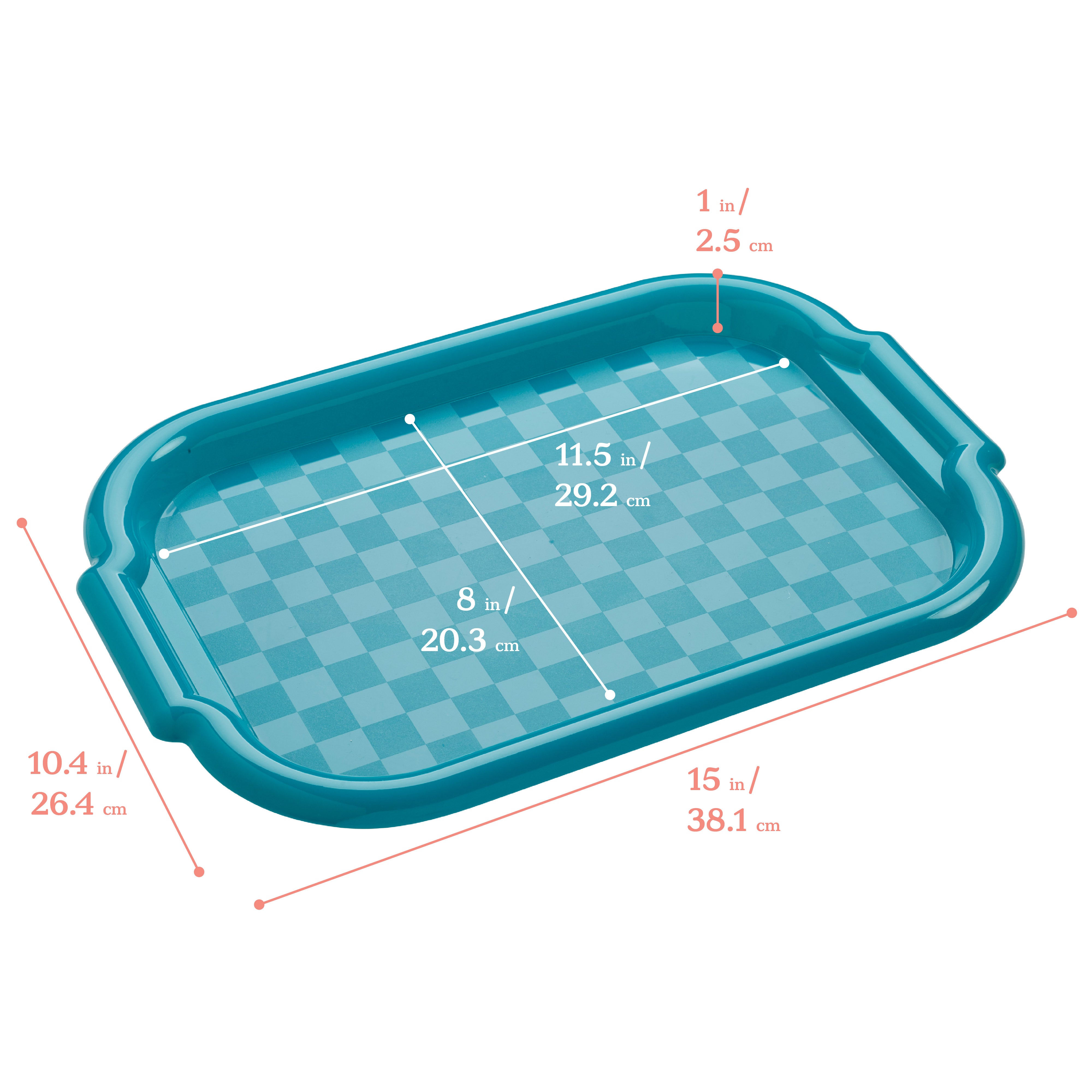Colorful Plastic Art Trays for Kids, 6-Piece
