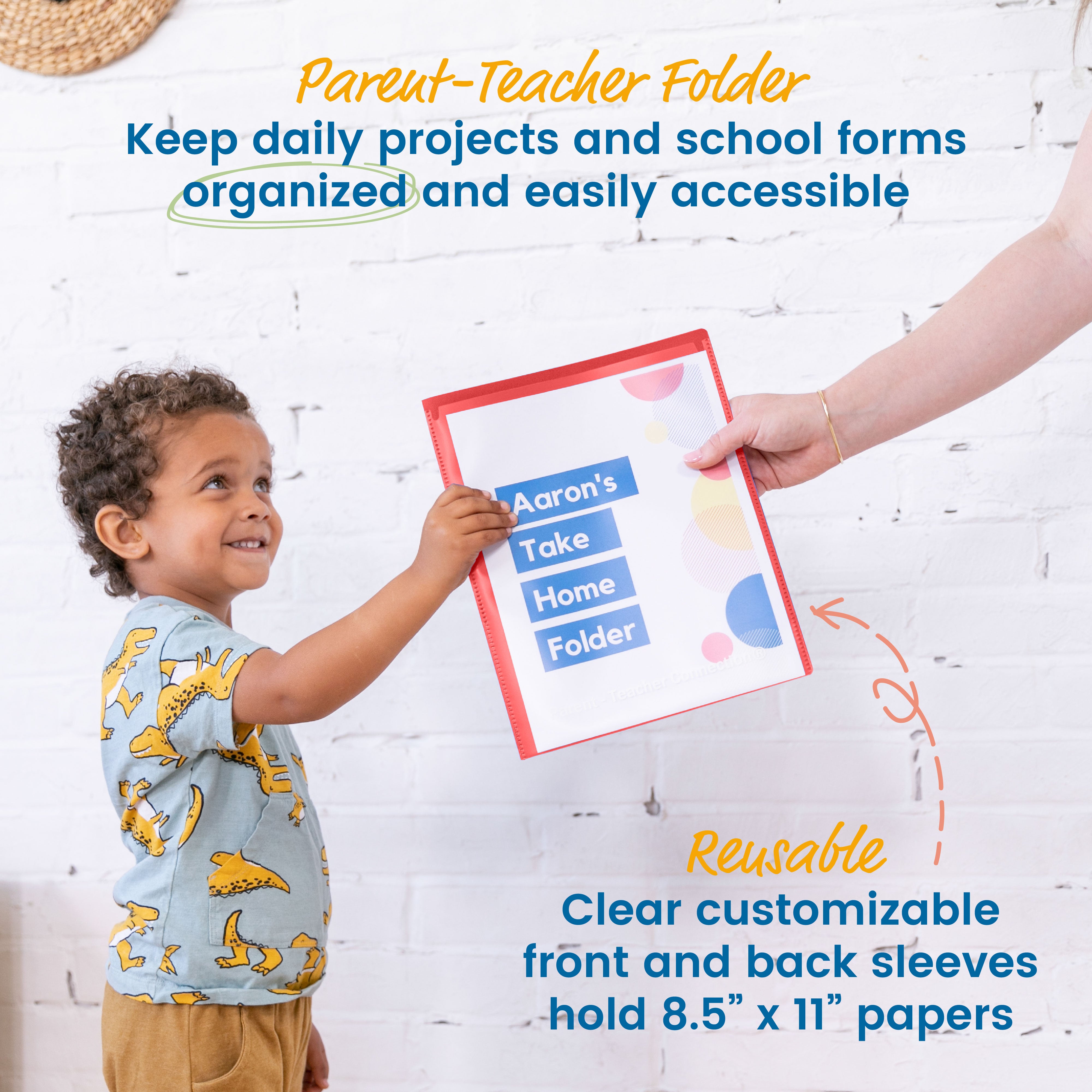 2-Pocket Parent-Teacher Classroom Communication Folder, 36-Piece