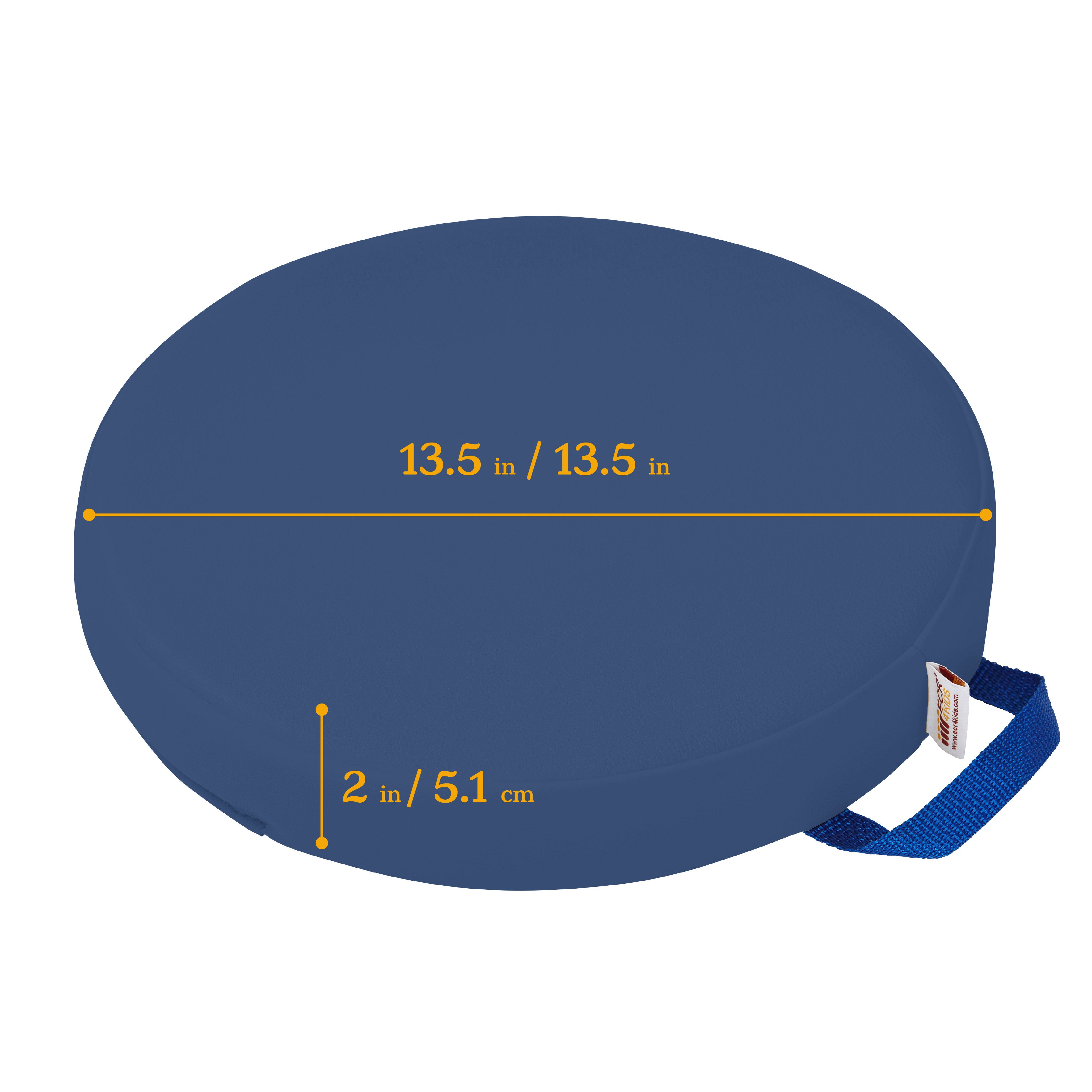 Round Floor Cushions with Handles, 6-Piece