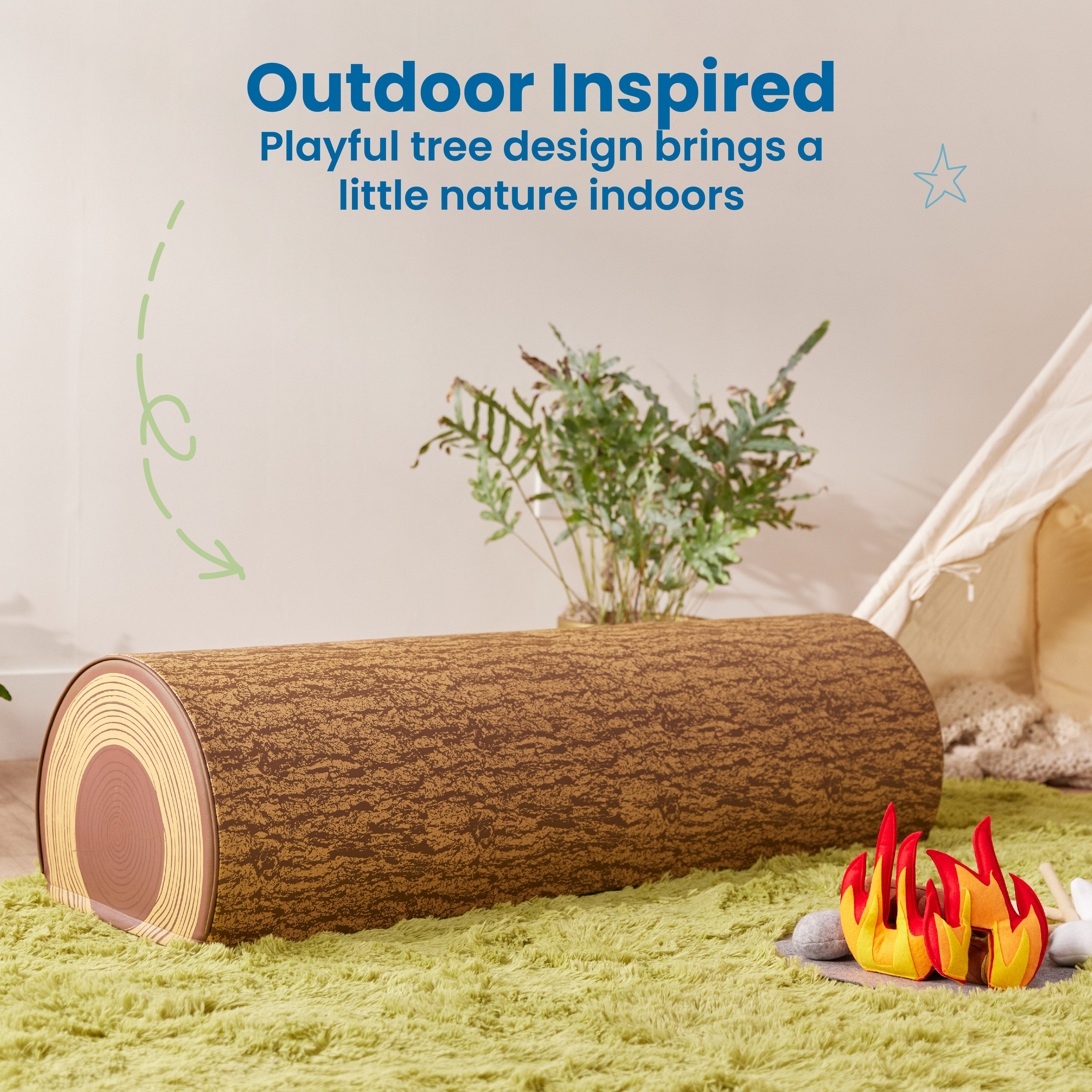 Tree Log Bench, 12in