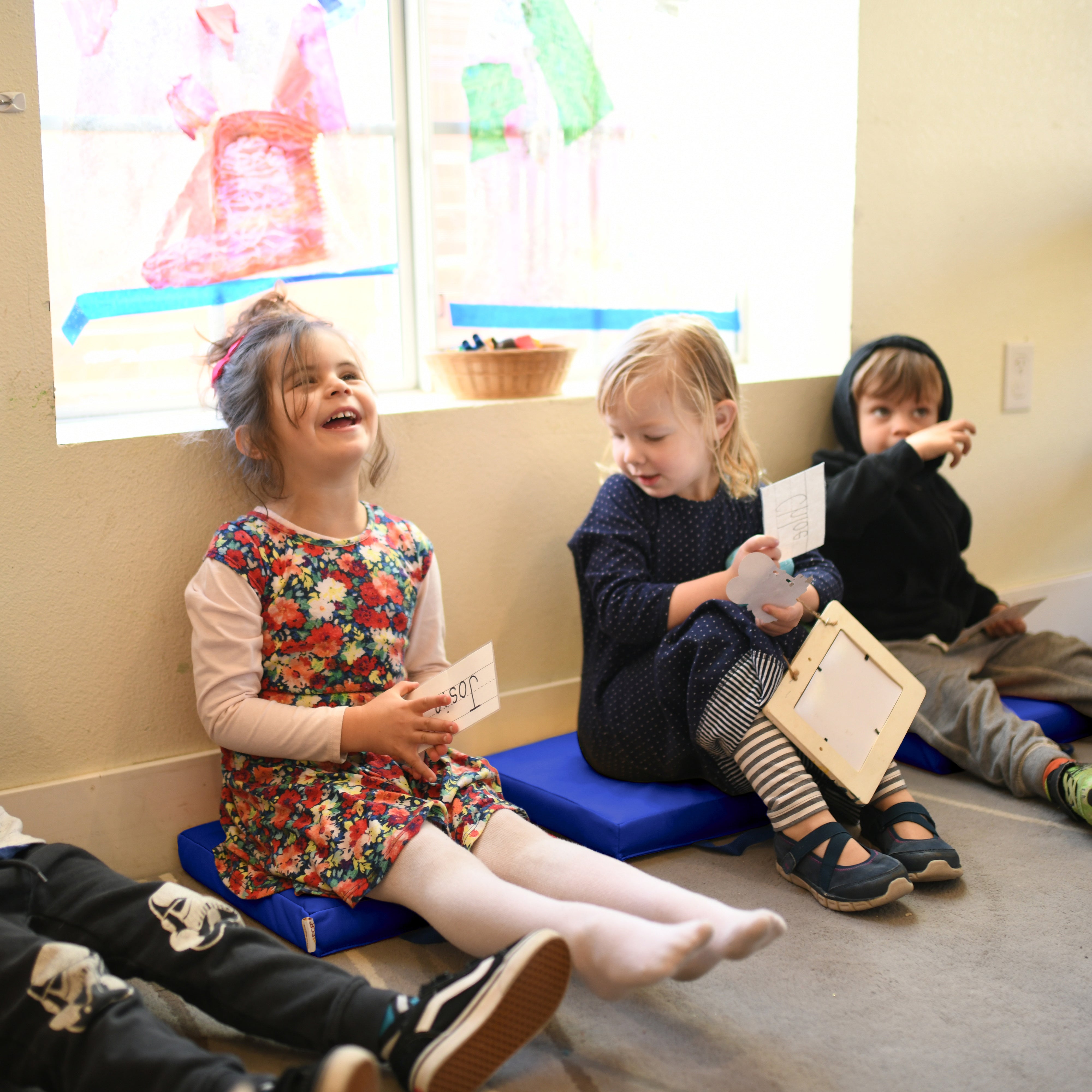 Floor Cushions, Square, 6-Piece